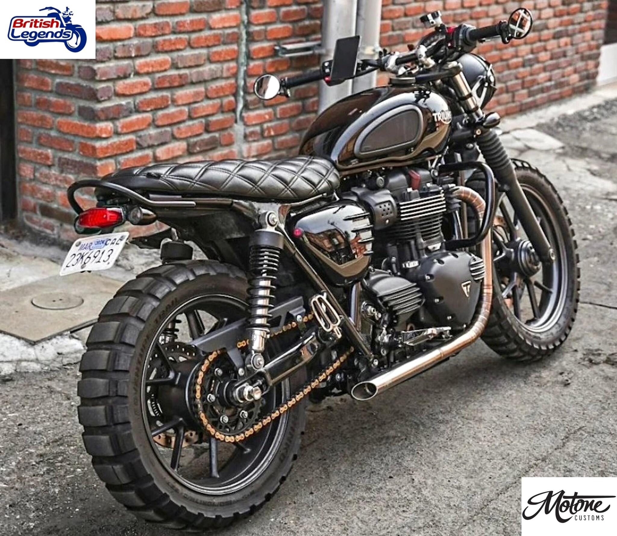 Asiento tándem Motone Skinny para Triumph Twins