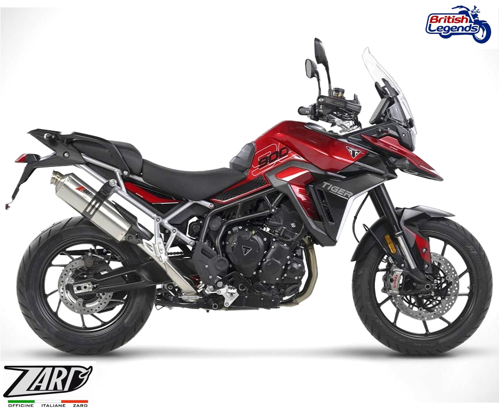 Zard Slip-On Silencer for Triumph Tiger 900