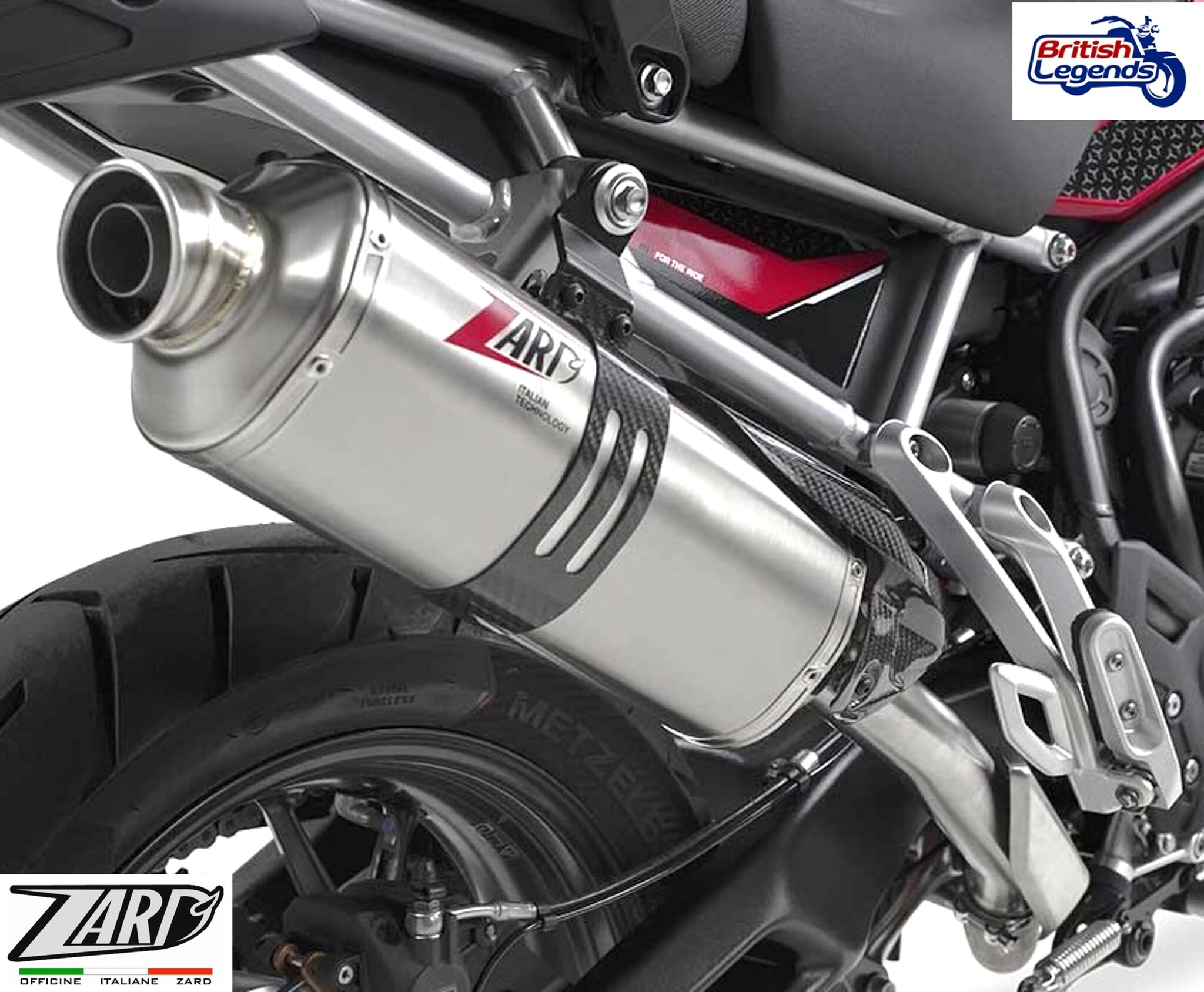 Zard Slip-On Silencer for Triumph Tiger 900