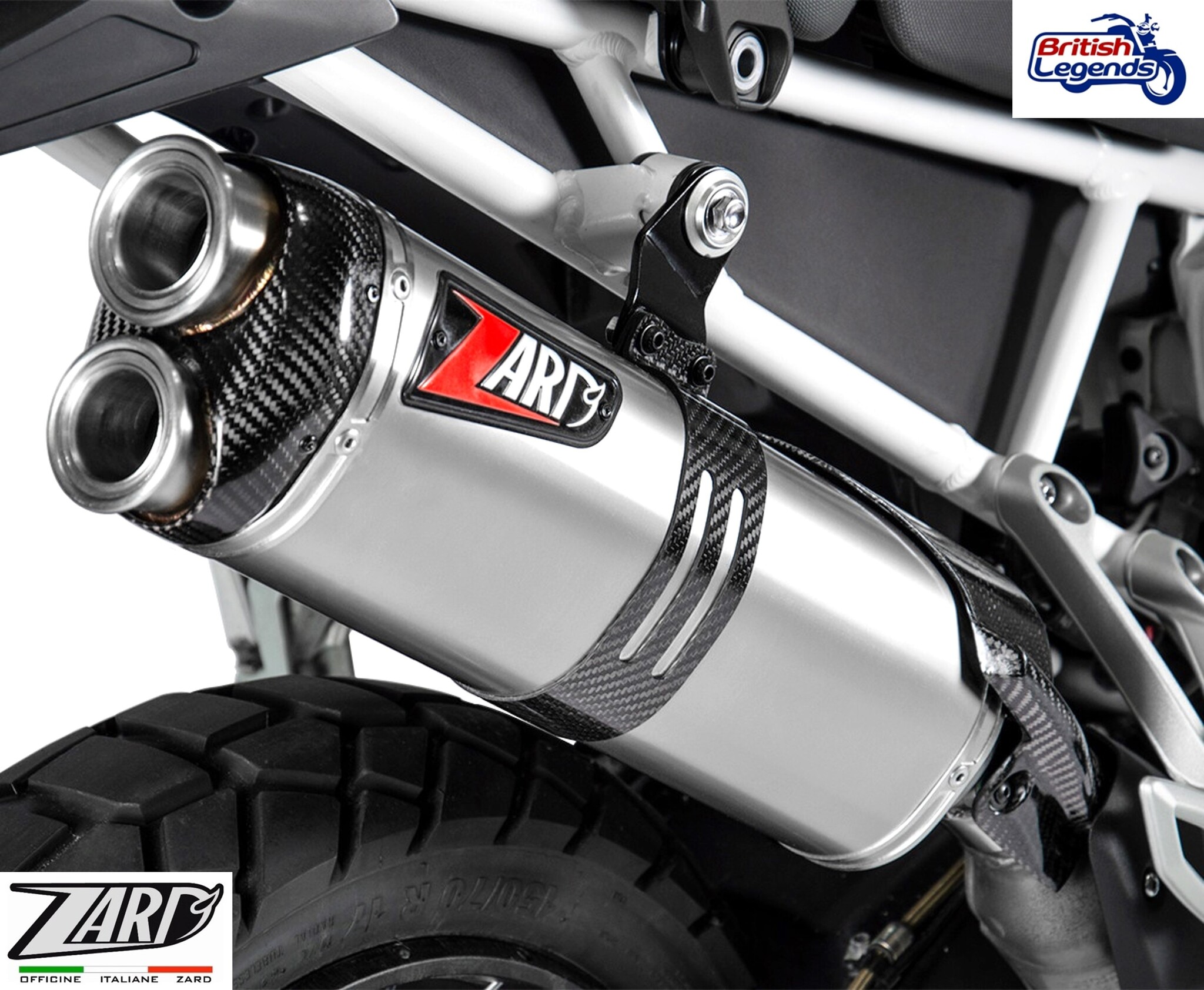 Zard Slip-On Silencer for Triumph Tiger 900