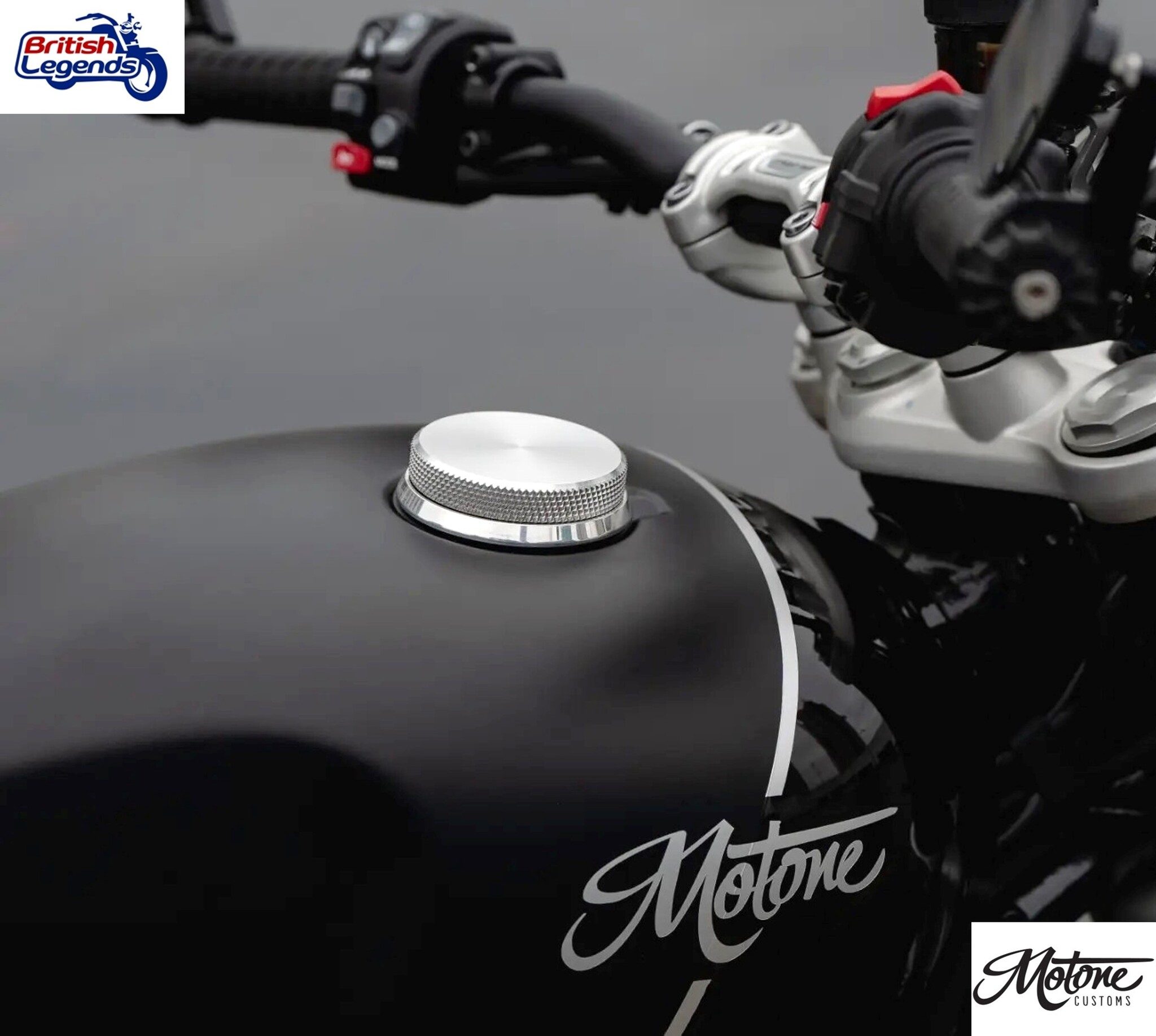 "Flat-Track" Fuel Cap for Triumph motorbikes