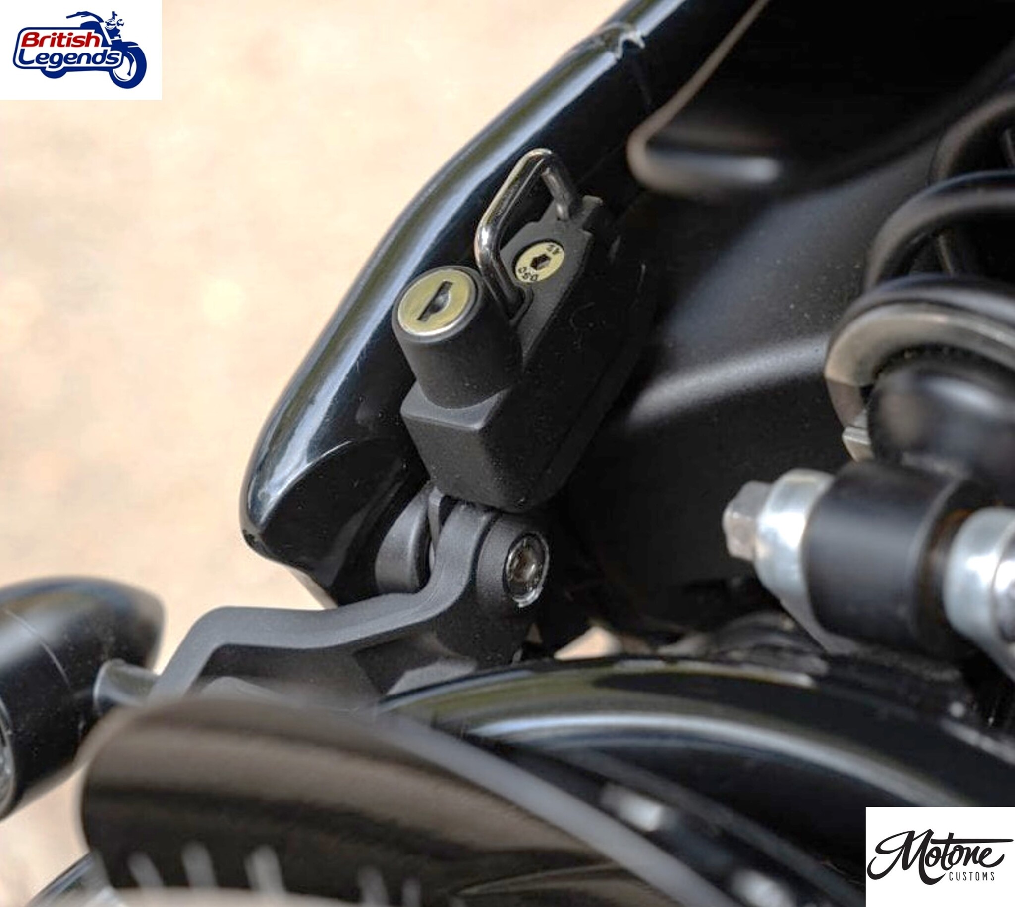 Helmet Lock for Triumph Bobber