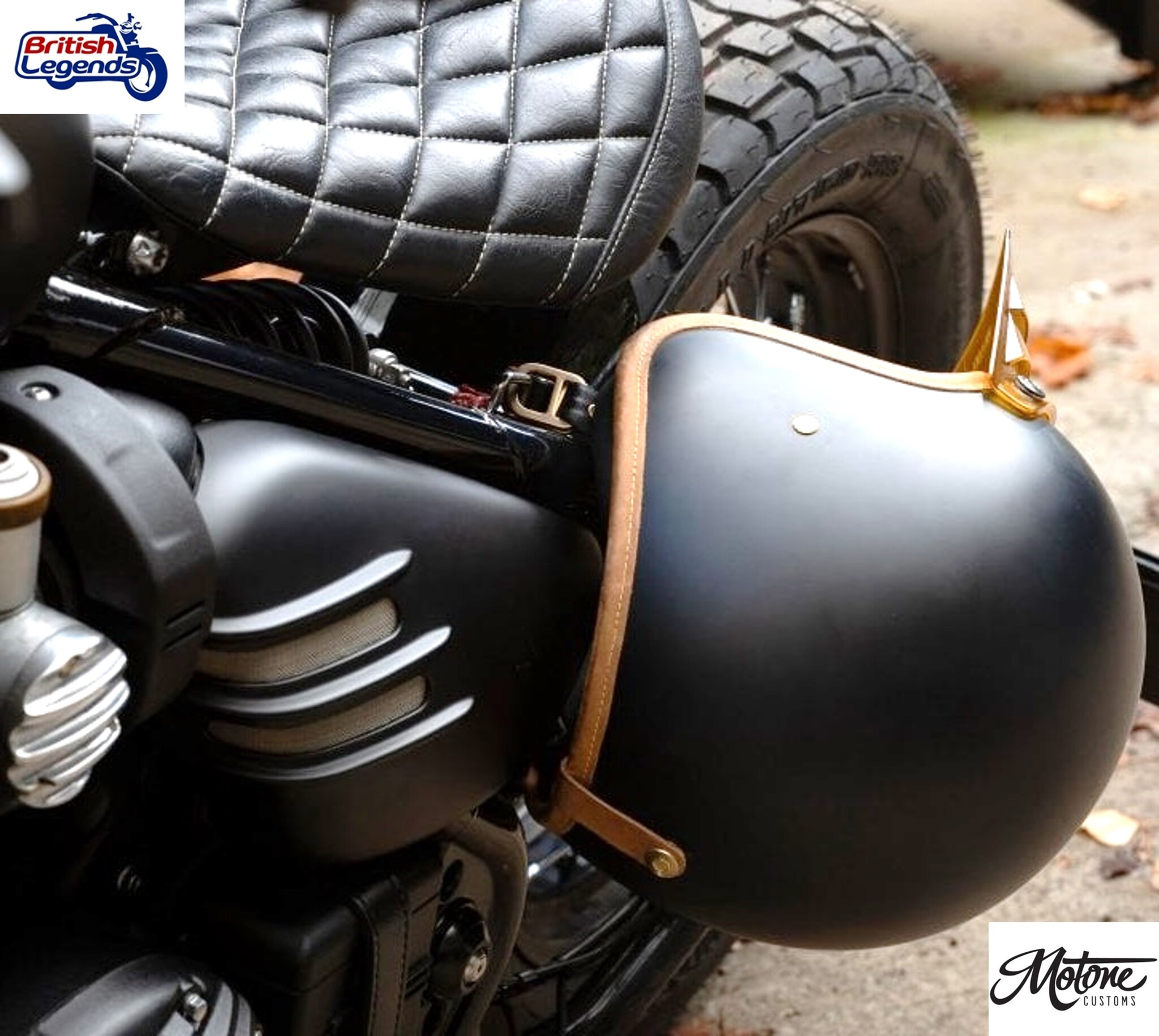 Helmet Lock for Triumph Bobber