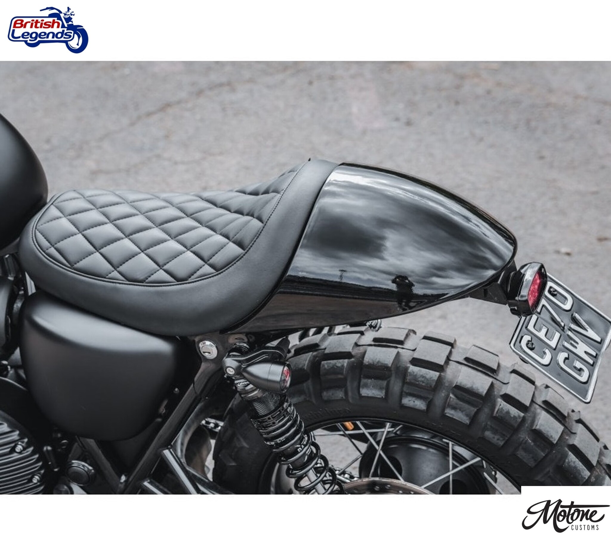 Asiento Solo Motone Fastback para Triumph Twins