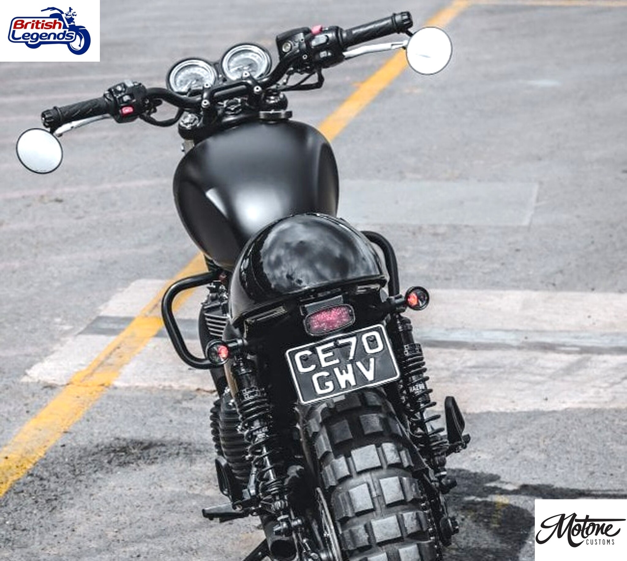 Asiento Solo Motone Fastback para Triumph Twins