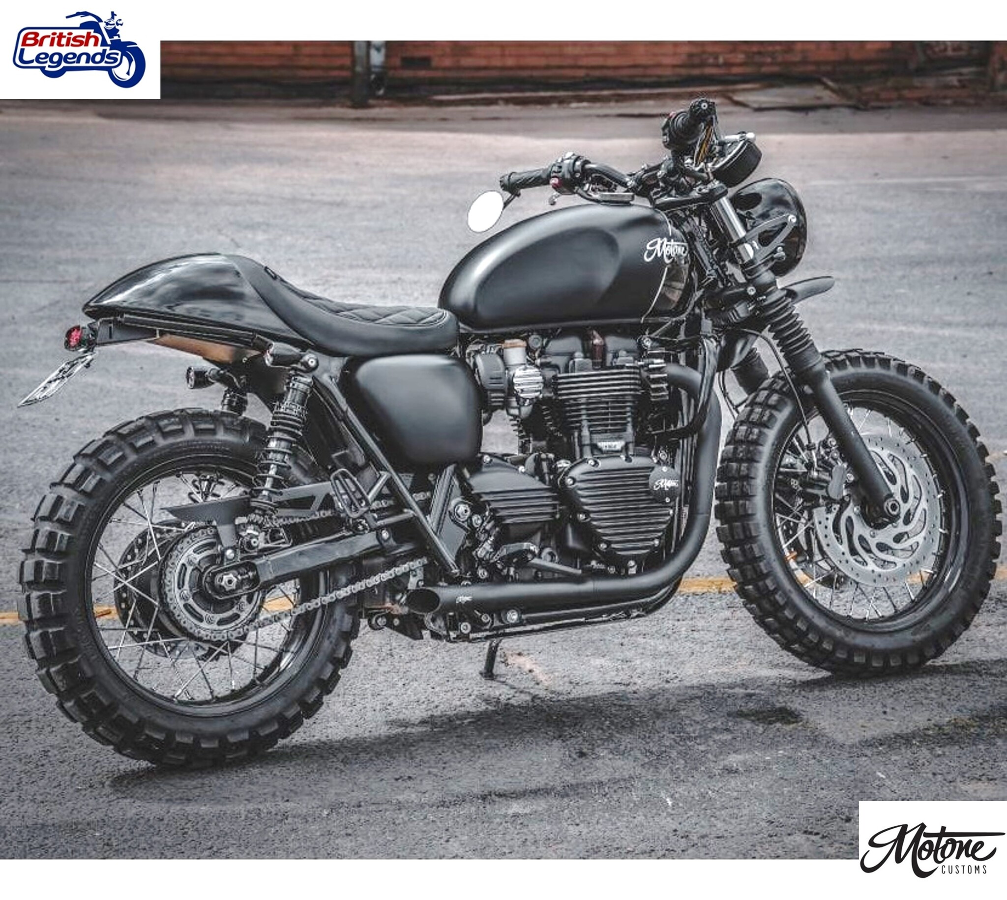 Asiento Solo Motone Fastback para Triumph Twins