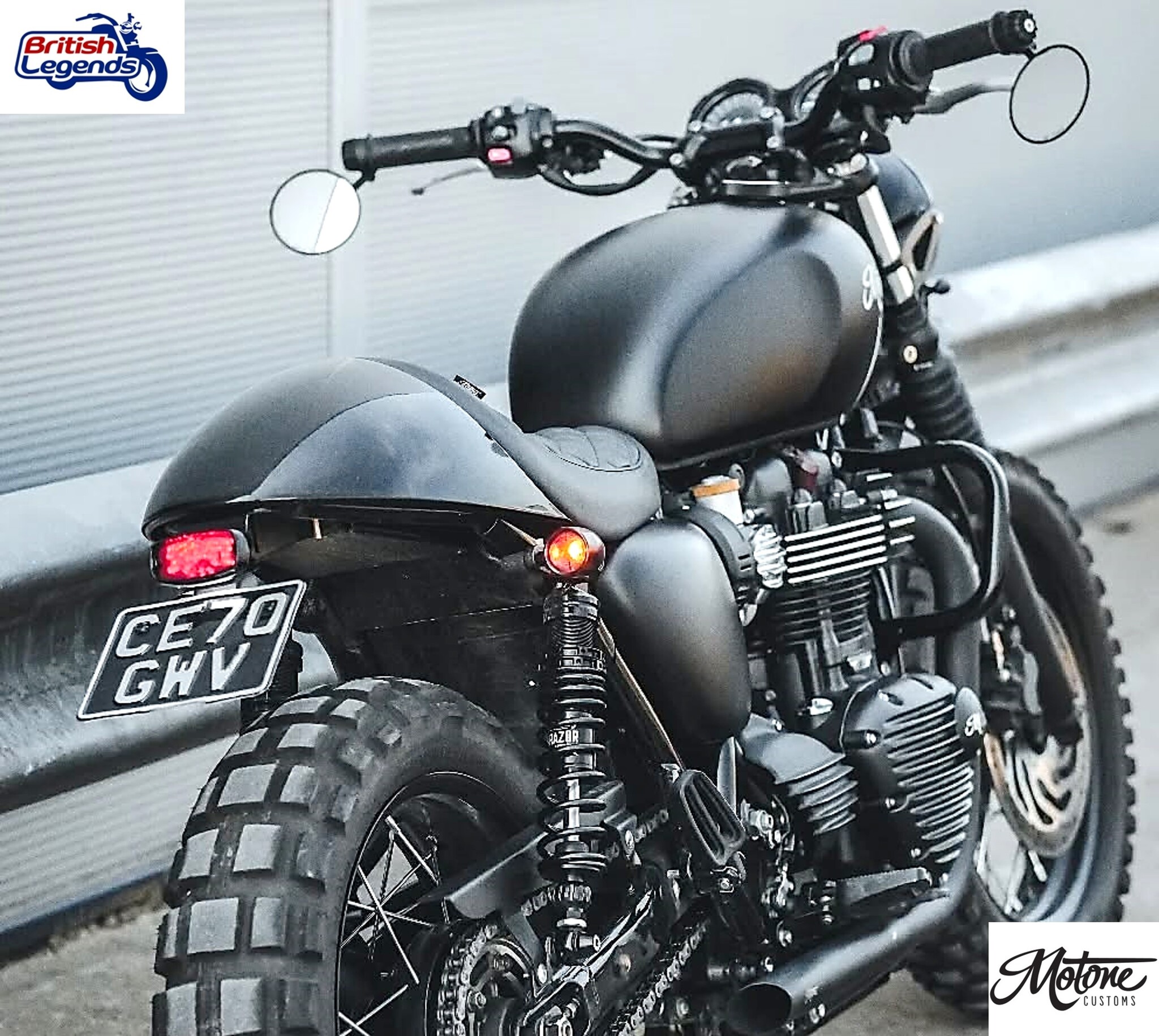 Asiento Solo Motone Fastback para Triumph Twins