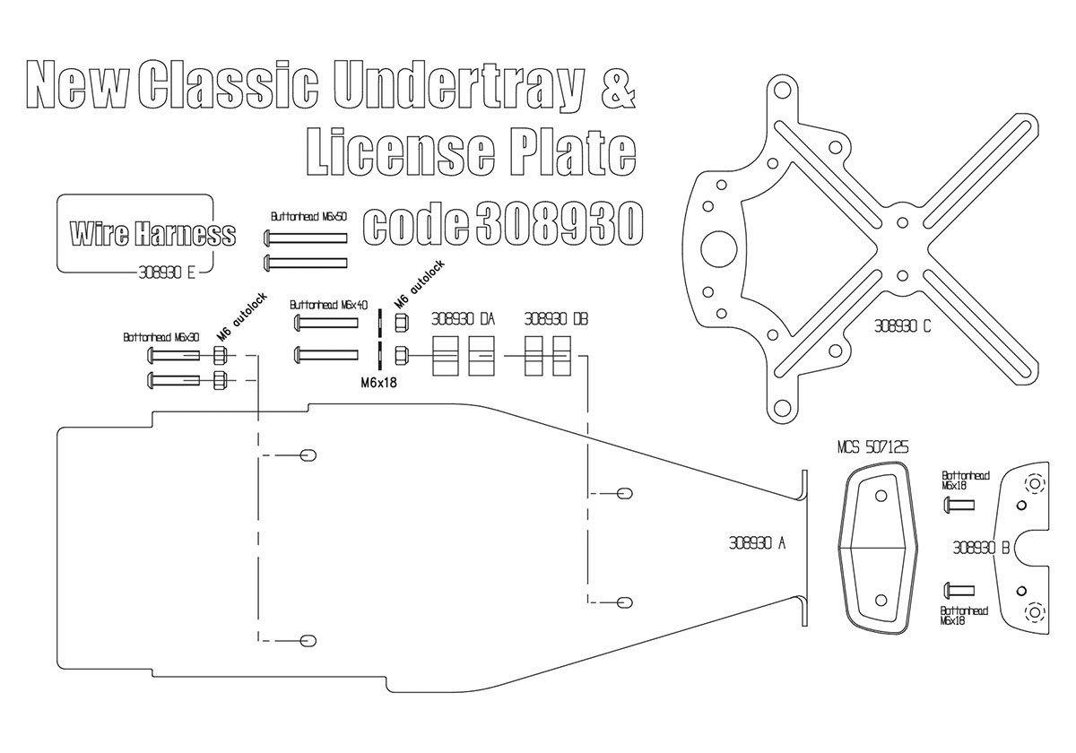 Tail-Tidy Kit for Triumph Twins 2016+ (Lucas LED)