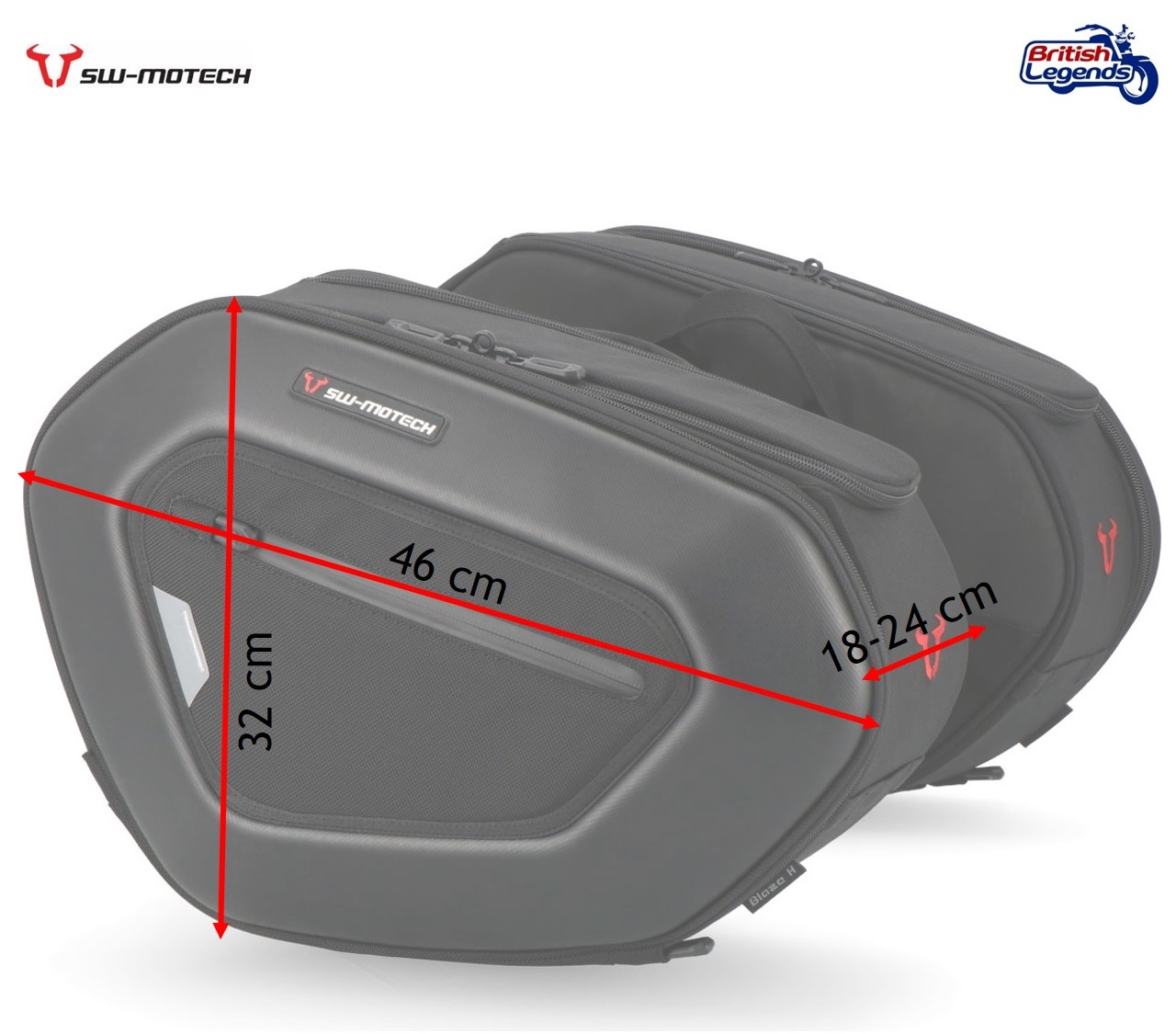 Pair of Sport Panniers for Triumph Twins
