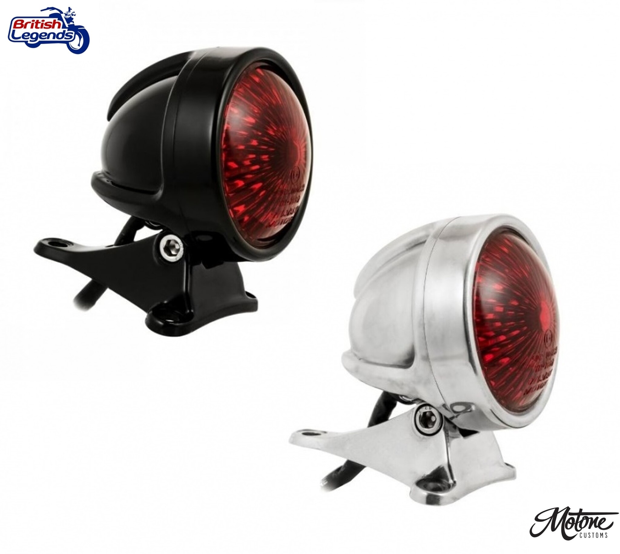 Solid Alloy Taillight on Bracket by Motone