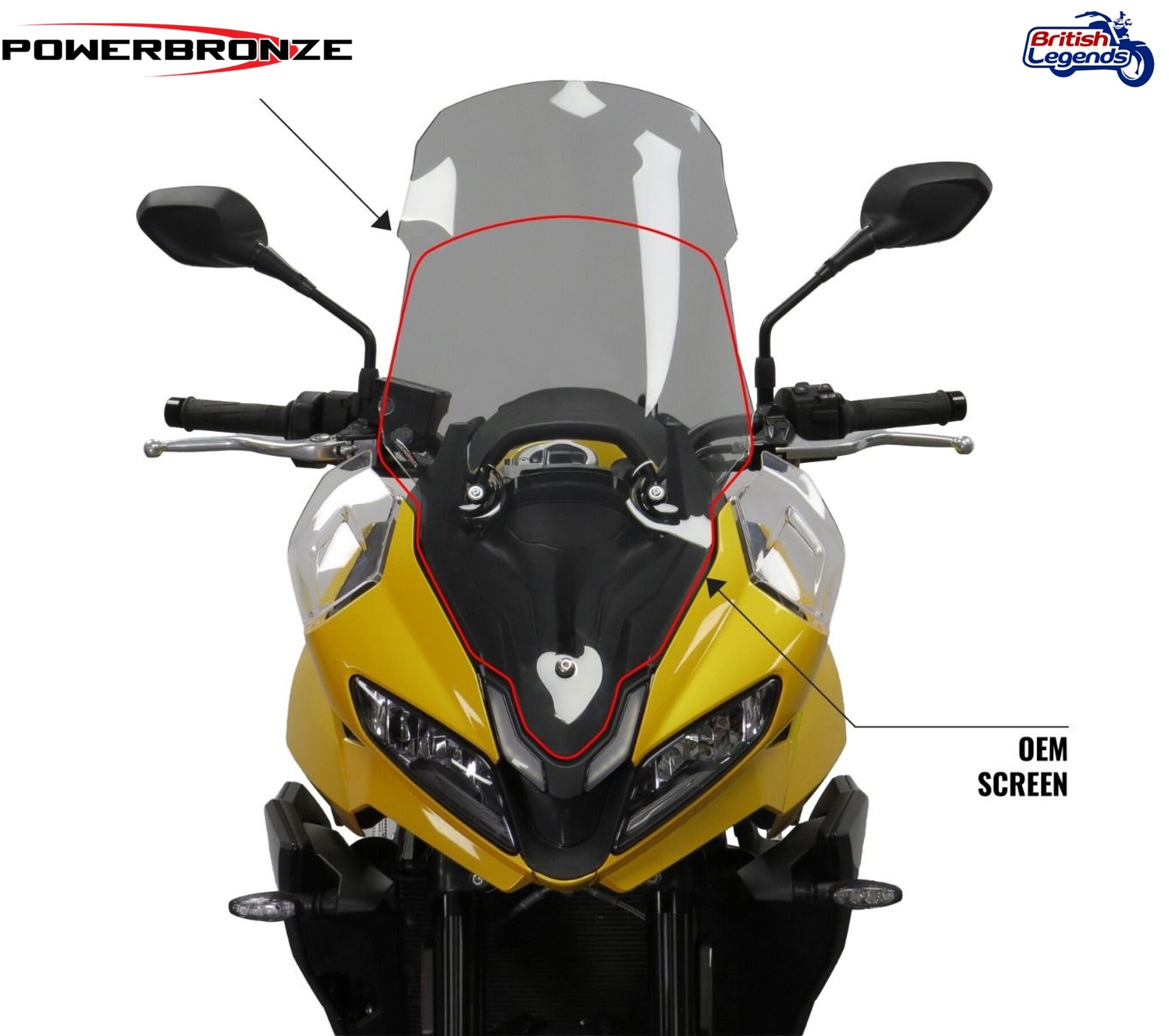 Parabrisas Alto para Tiger Sport 660/800