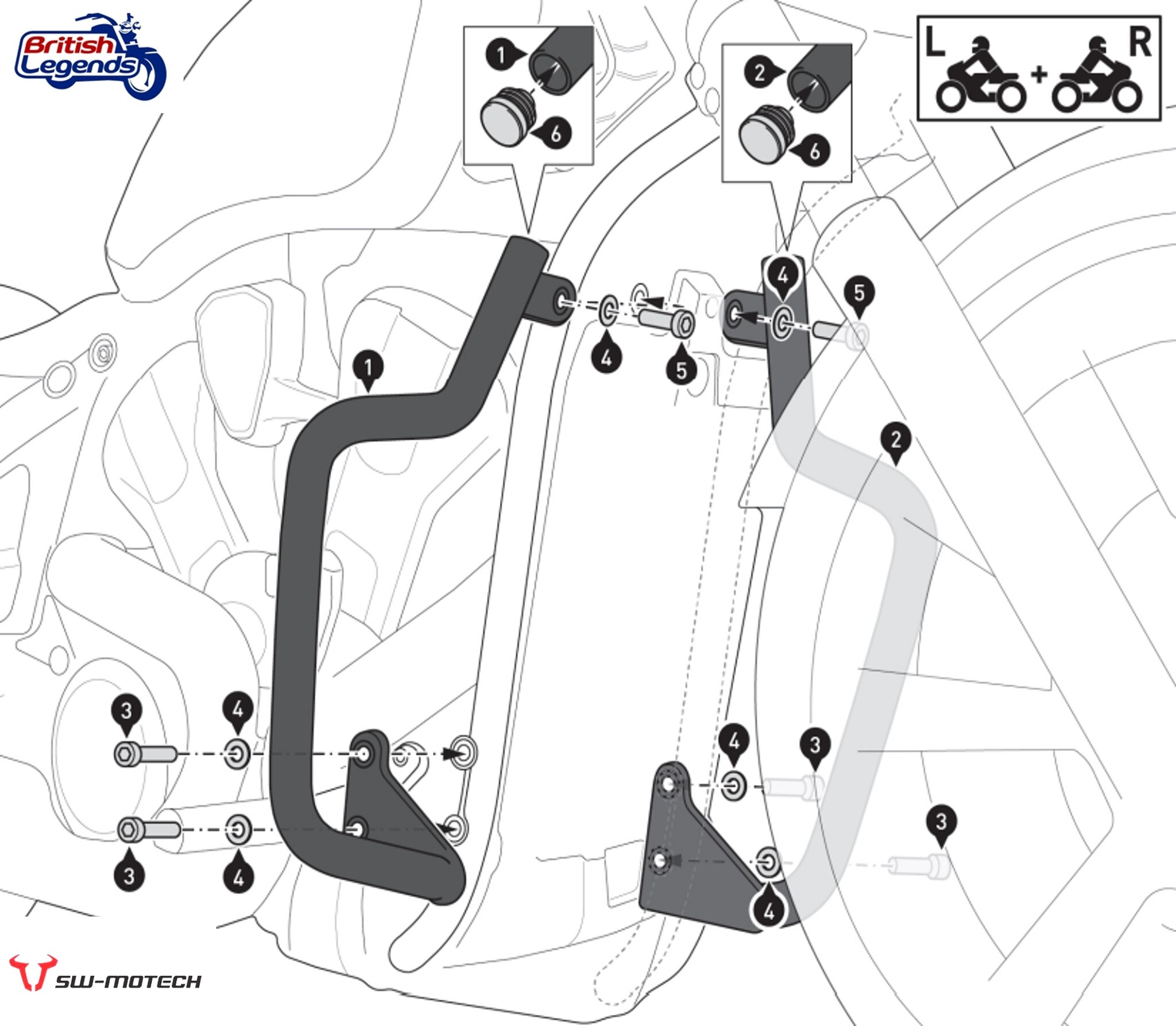 Barres de Protection pour Indian Scout 1250