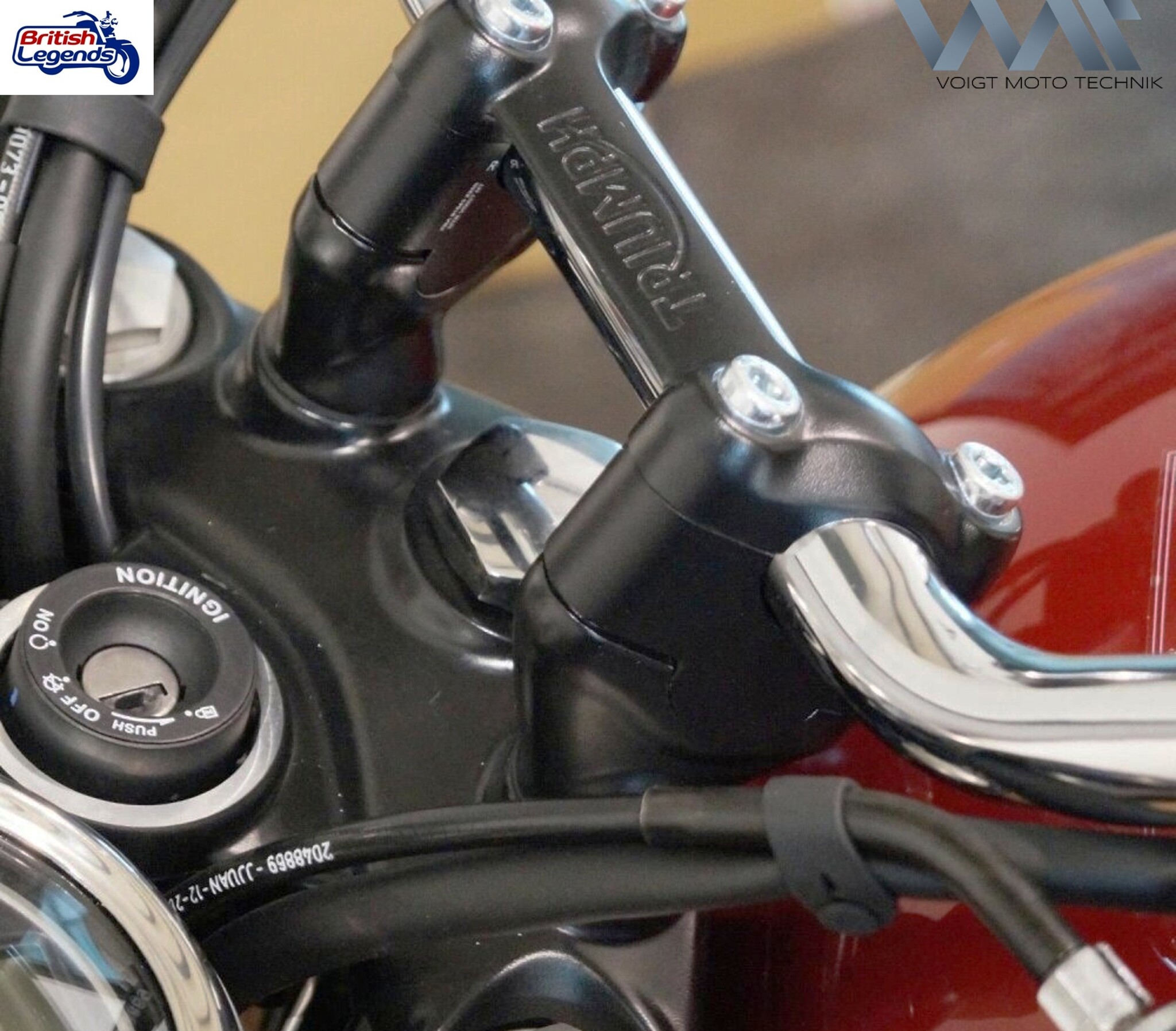 Handlebar Risers for Triumph Bonneville T100/T120