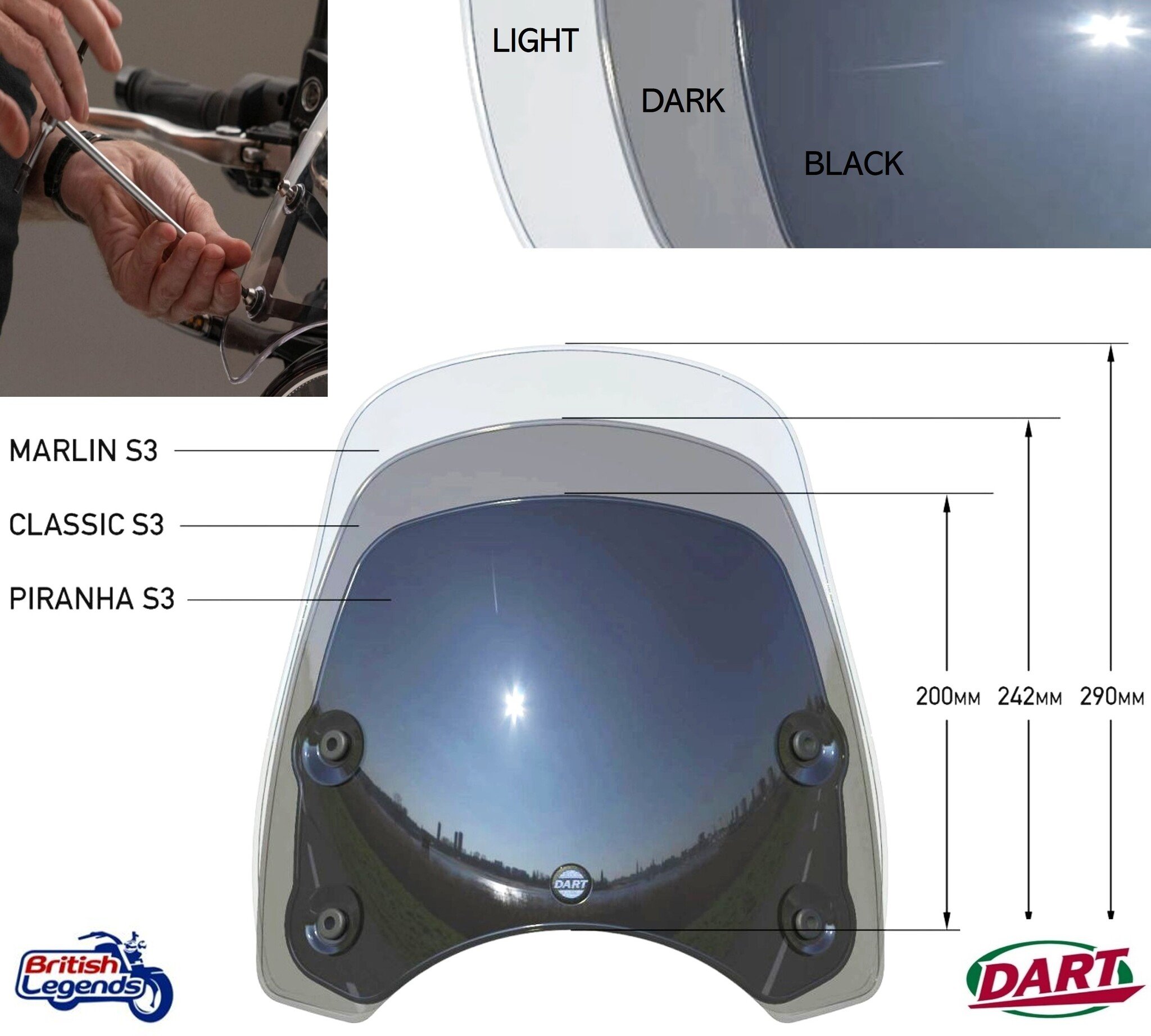 Parabrisas para Triumph Speed 400