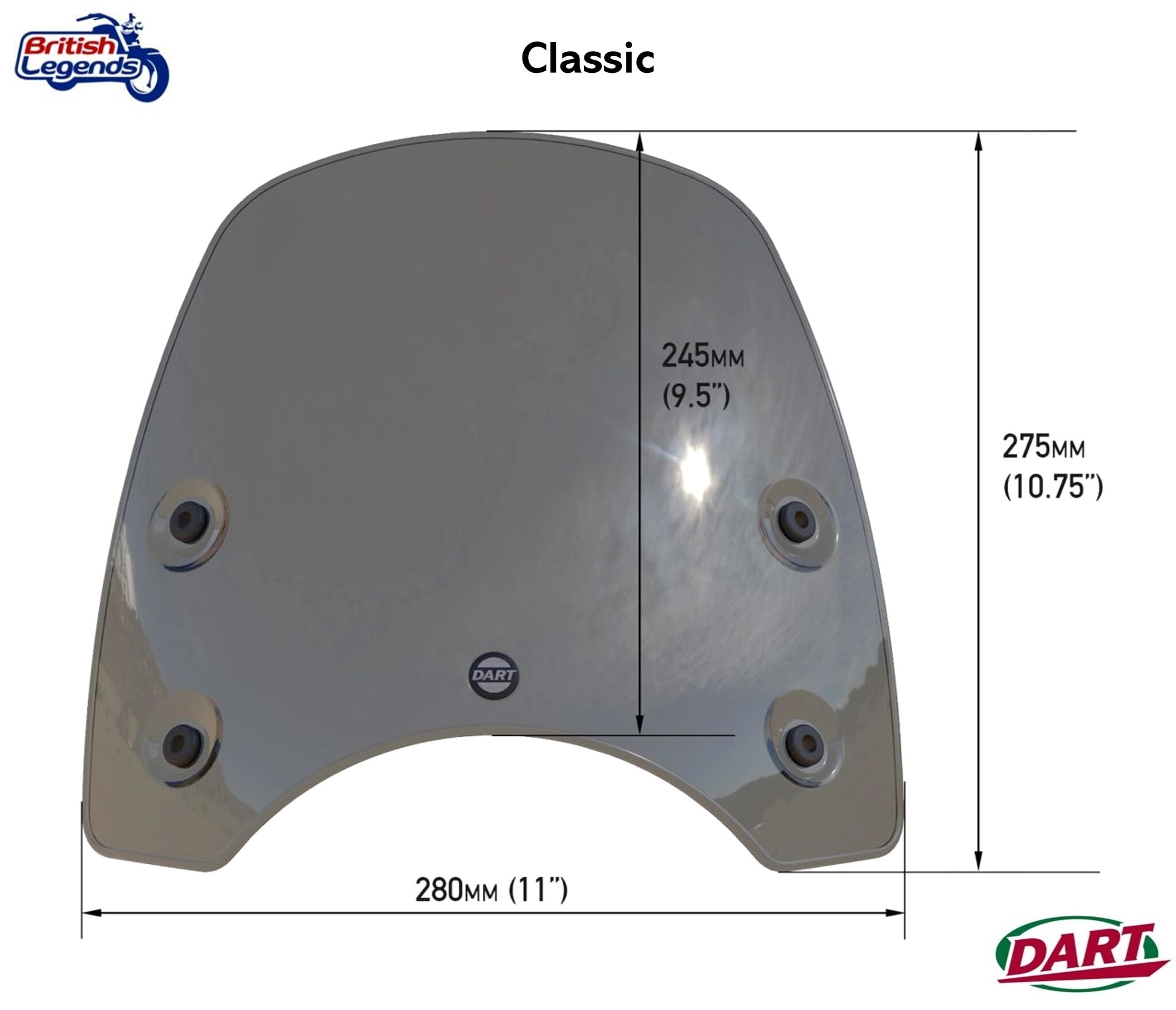 Parabrisas para Triumph Bobber