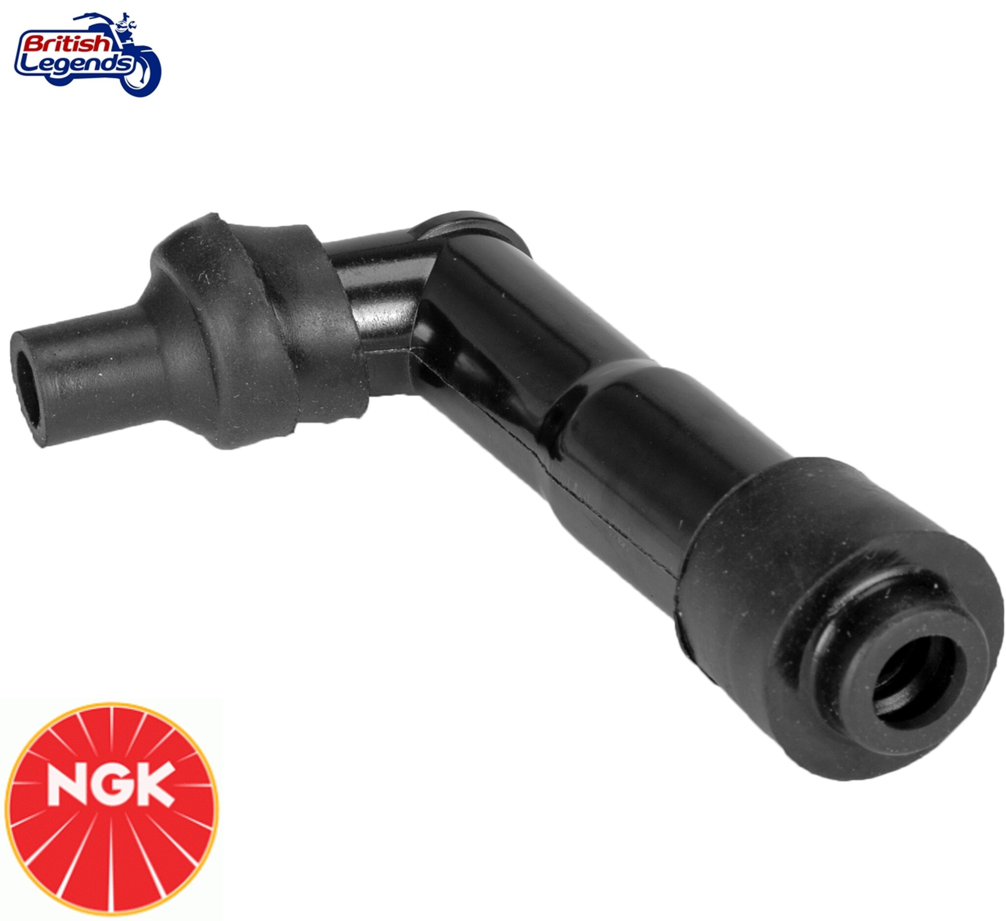 Cache-Bougie NGK noir pour Triumph Twins