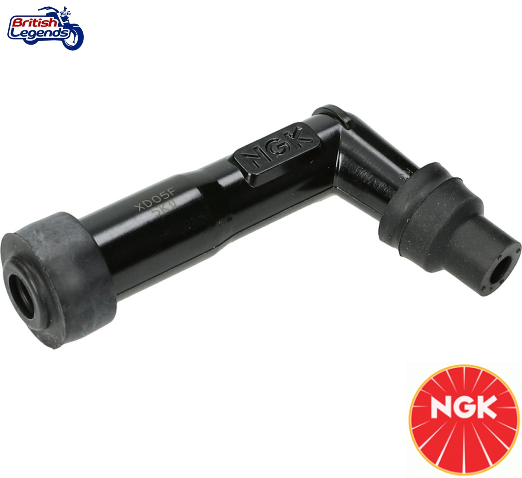 Cache-Bougie NGK noir pour Triumph Twins