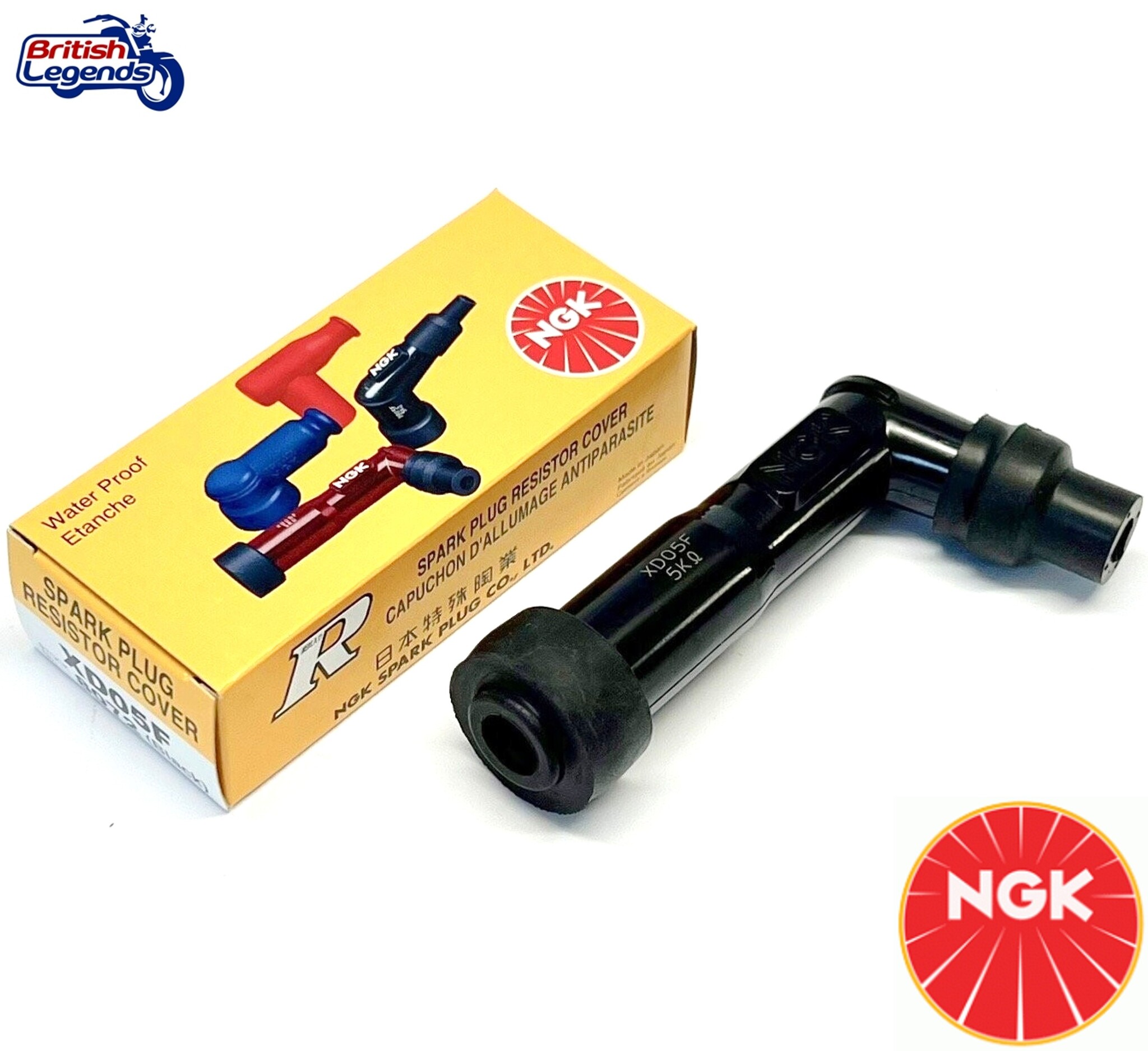 Capuchon de Bougie NGK noir pour Triumph Twins