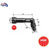 Capuchon de Bougie NGK noir pour Triumph Twins