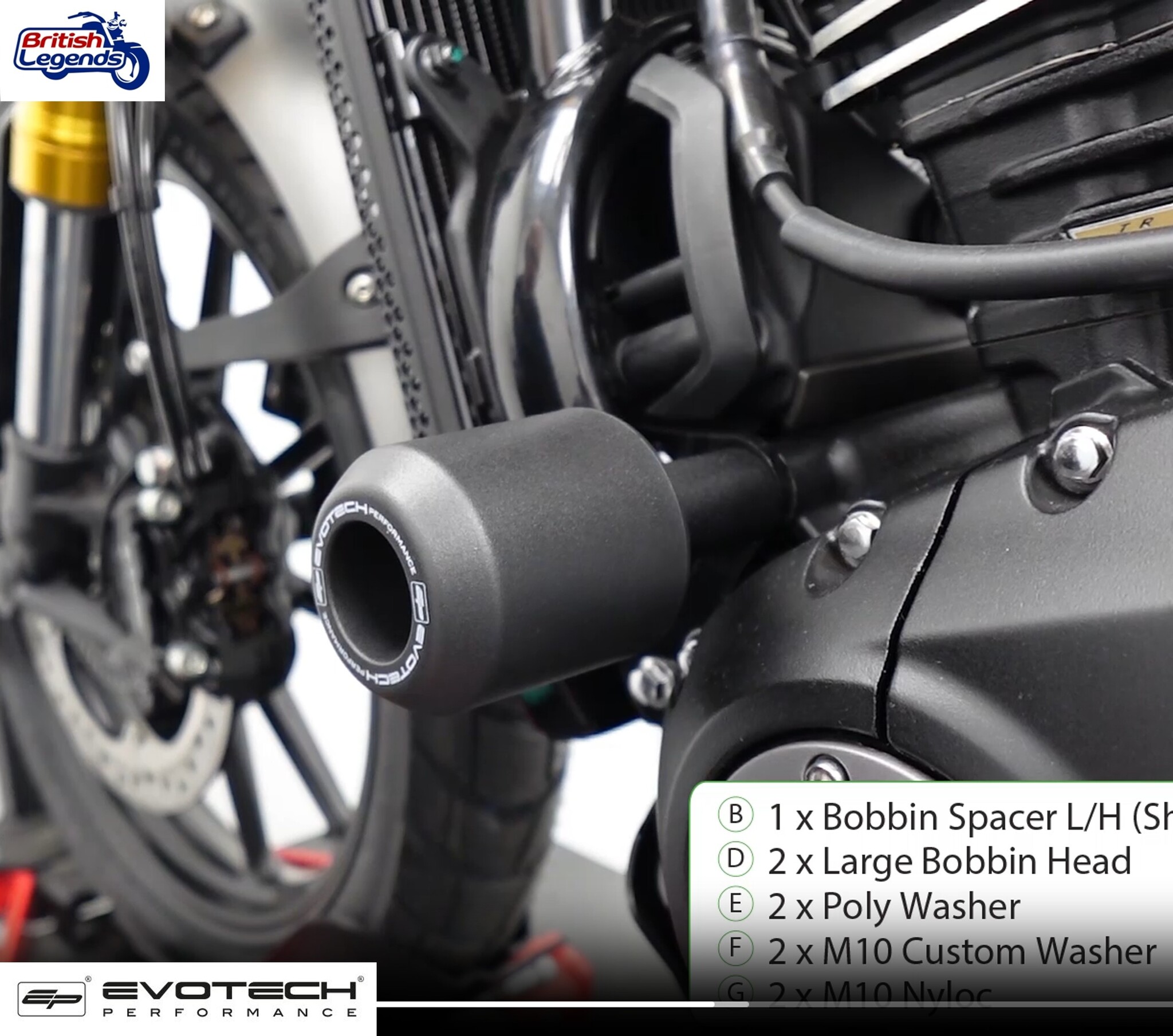 Bobines de protection moteur pour Triumph 400