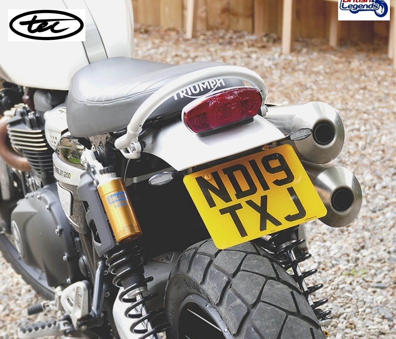 Short License Plate Bracket for Scrambler 1200