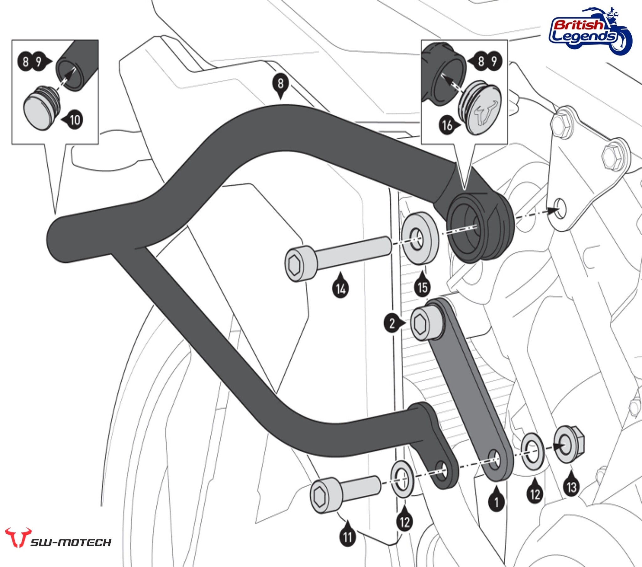 Barres de Protection Moteur Tiger Sport 660/800