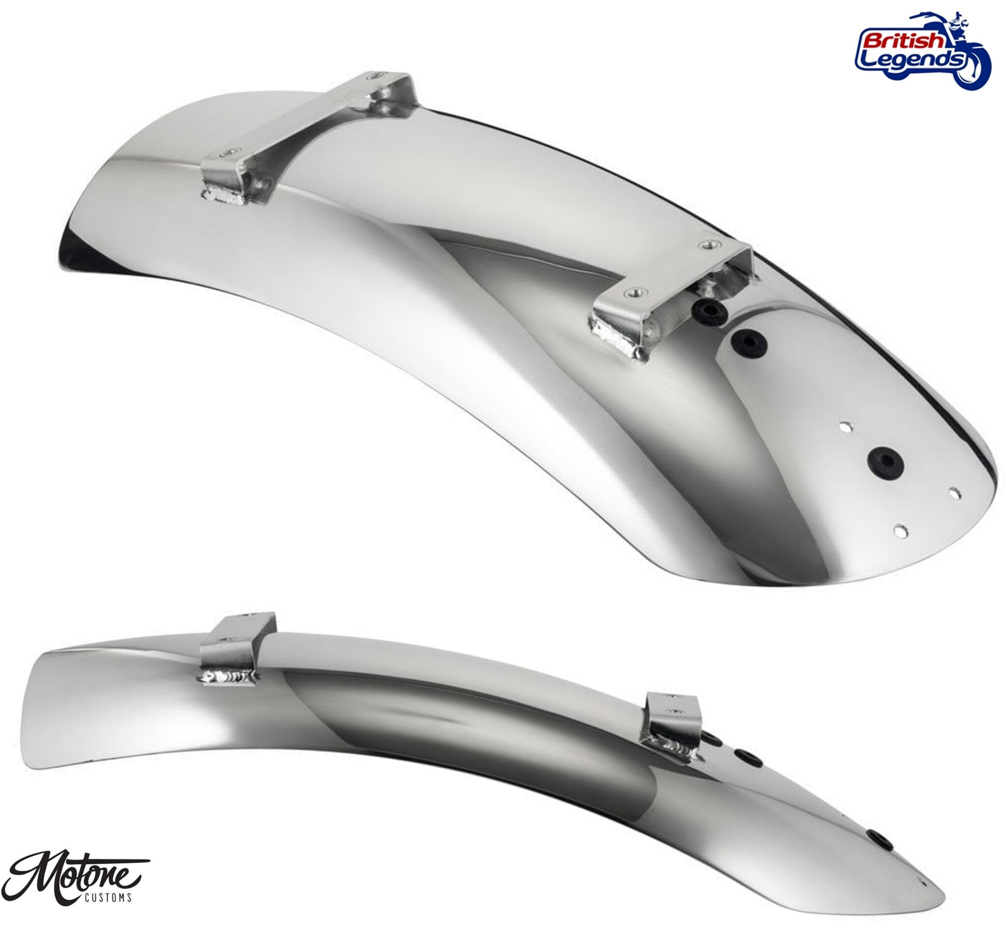 Short Rear Fender in Aluminum for Triumph Twins