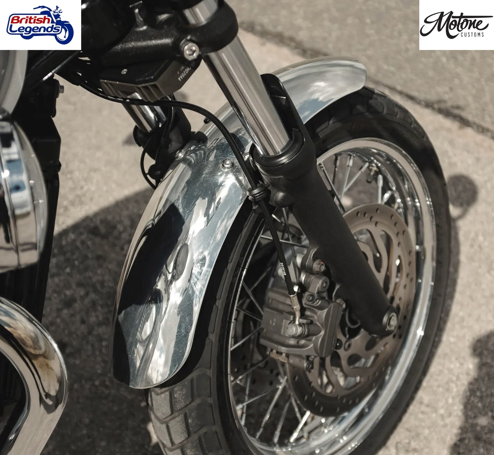 Guardabarros delantero para Triumph Twins