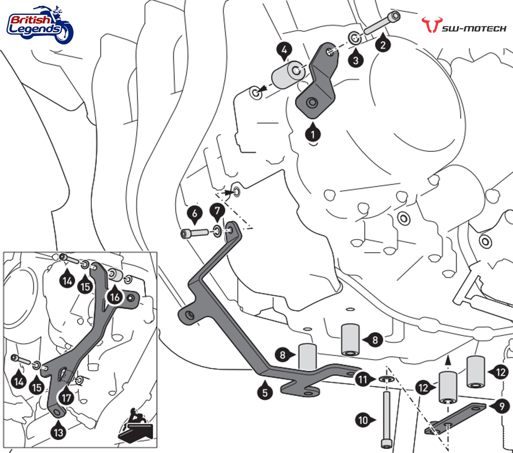Protector de motor Heavy-Duty para Tiger 1200