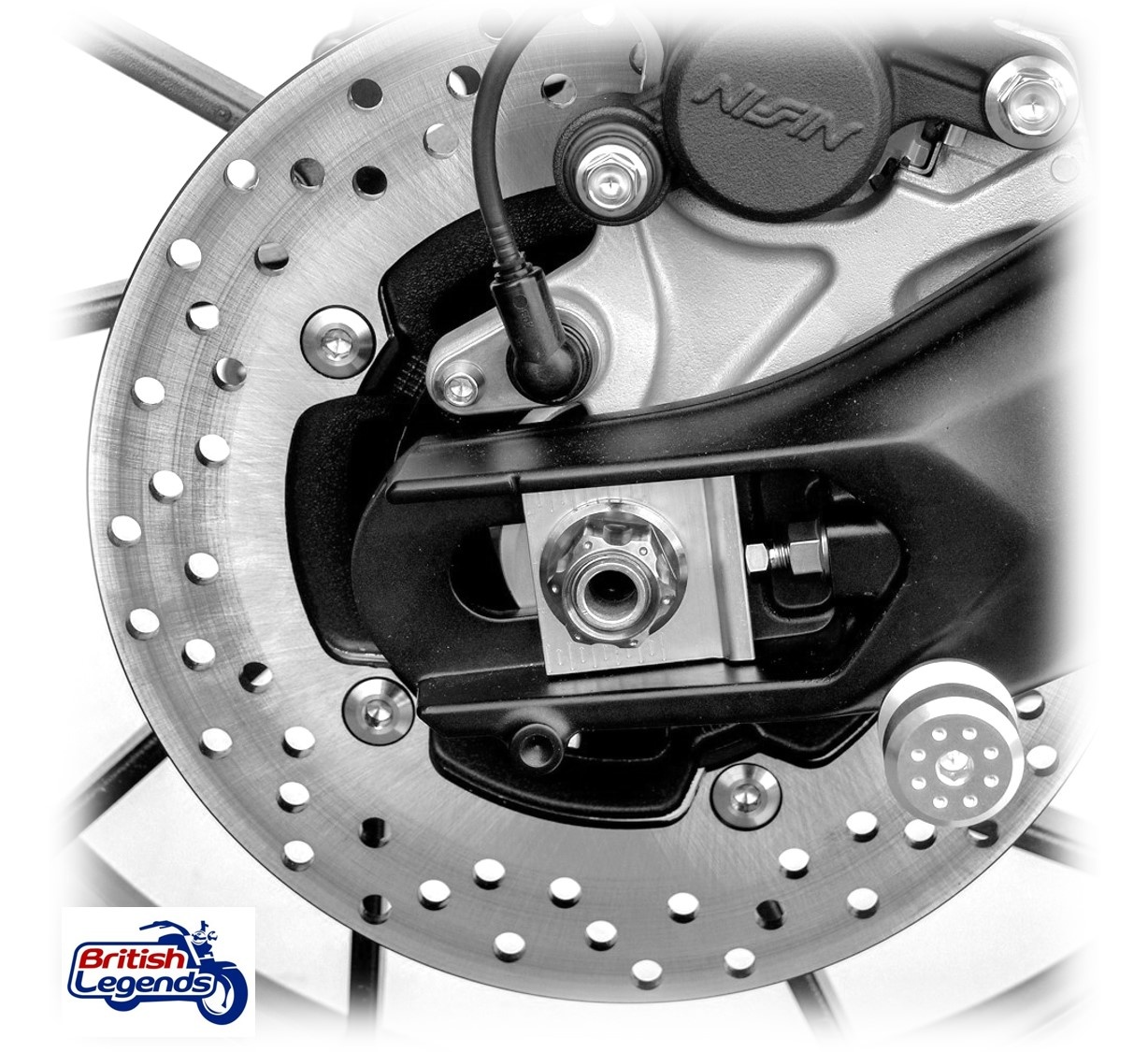 Tuerca de eje de acero inoxidable para motos Triumph