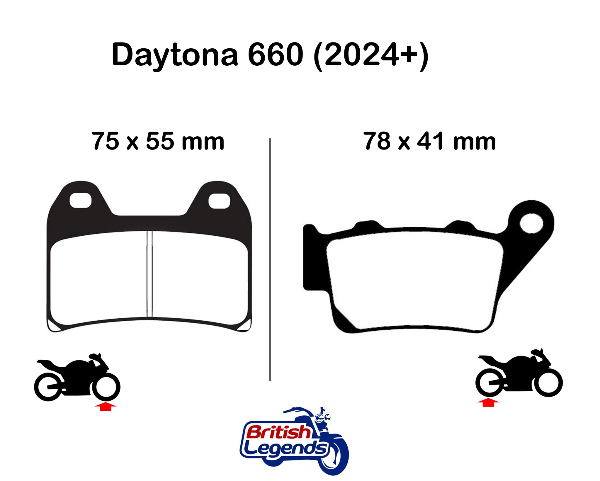 Pastillas sinterizadas para Triumph Daytona 660