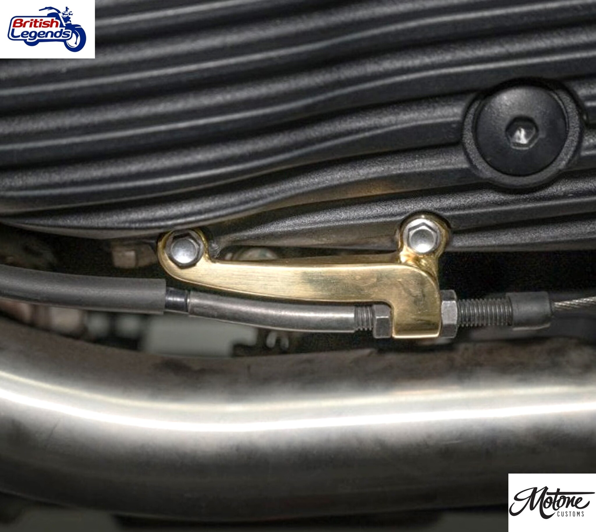 Tope de cable de embrague de acero inox Triumph Twins