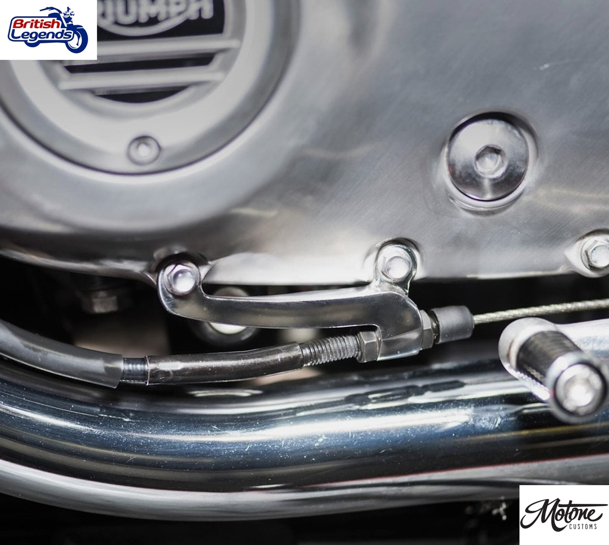 St/Steel Clutch Cable Guide for Triumph Twins