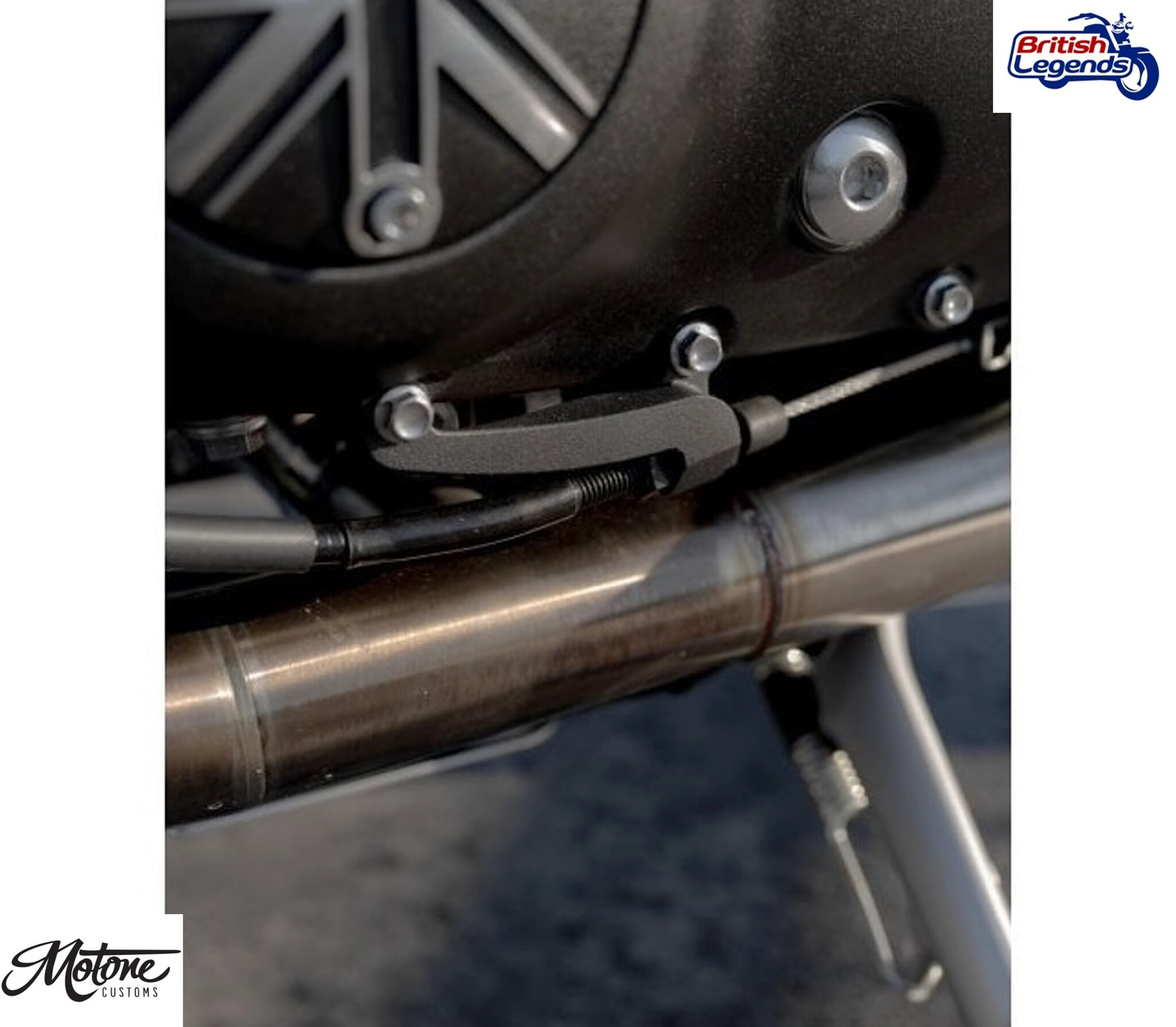 Tope de cable de embrague de acero inox Triumph Twins