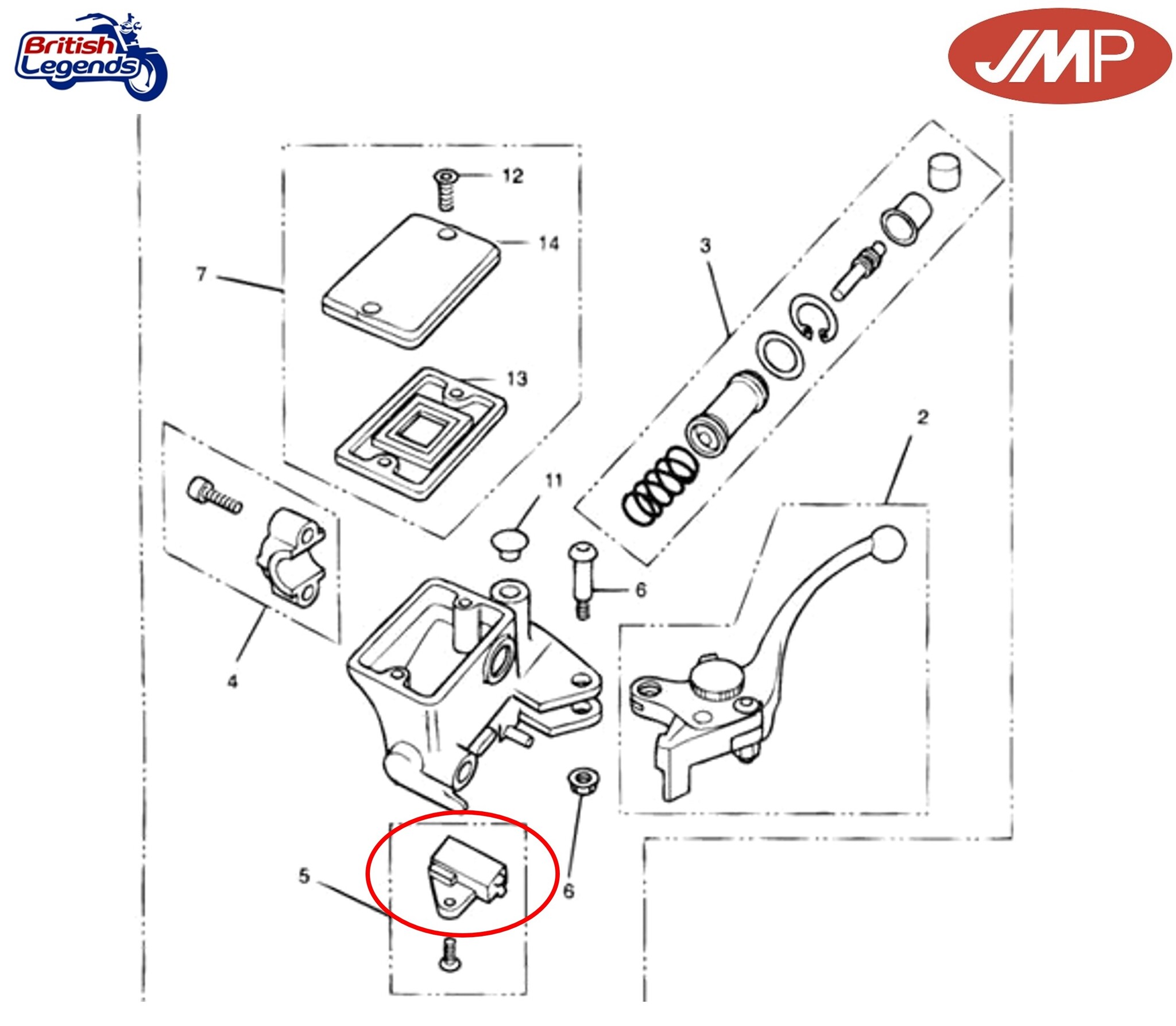 Interruptor de corte de Embrague para motos Triumph