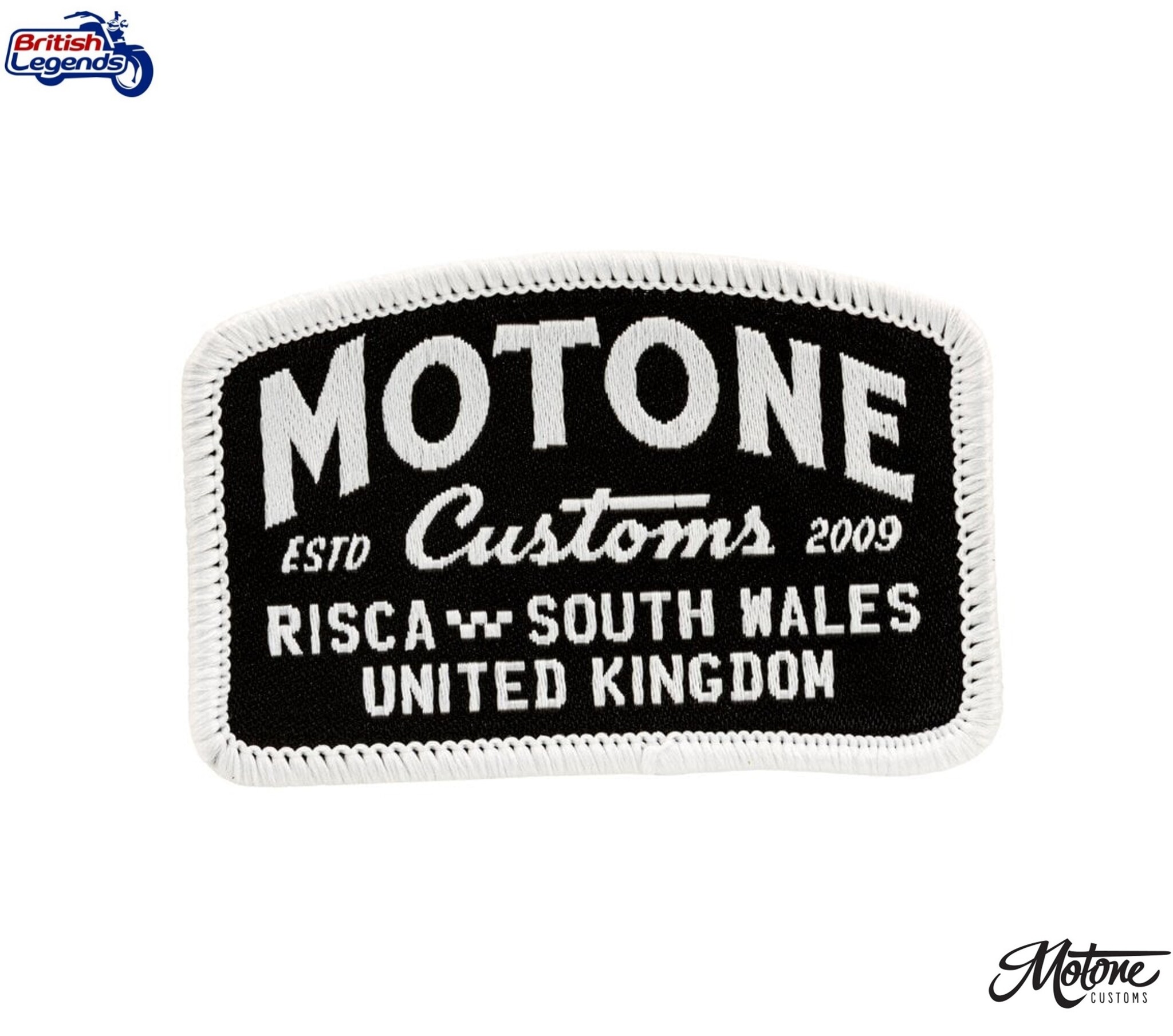 Écussons Tissés Motone Customs (Choix de Dessins)