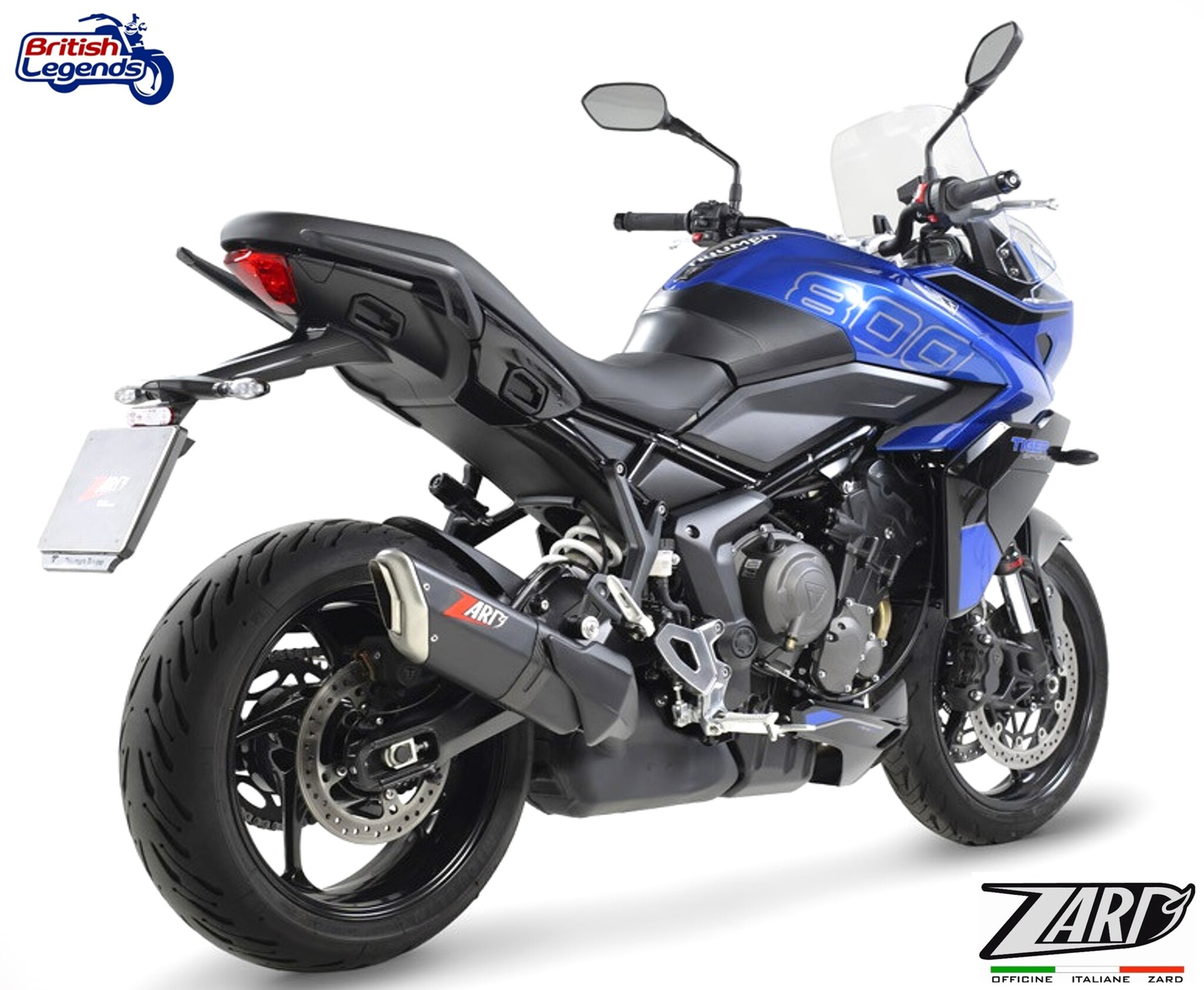 Zard Slip-On Silencer for Triumph Tiger Sport 800