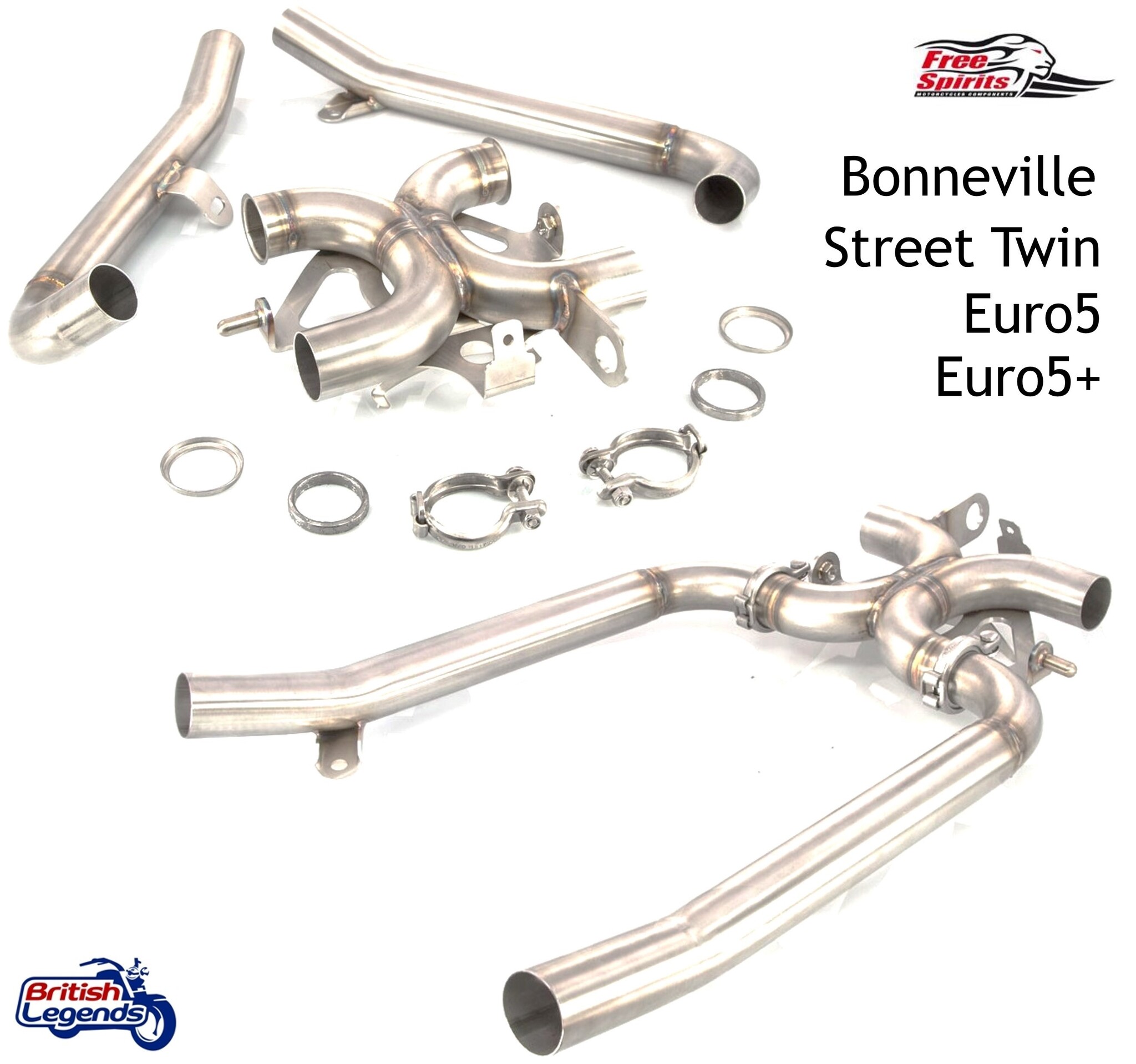 Bypass X-Pipe para Triumph Twins 900/1200cc