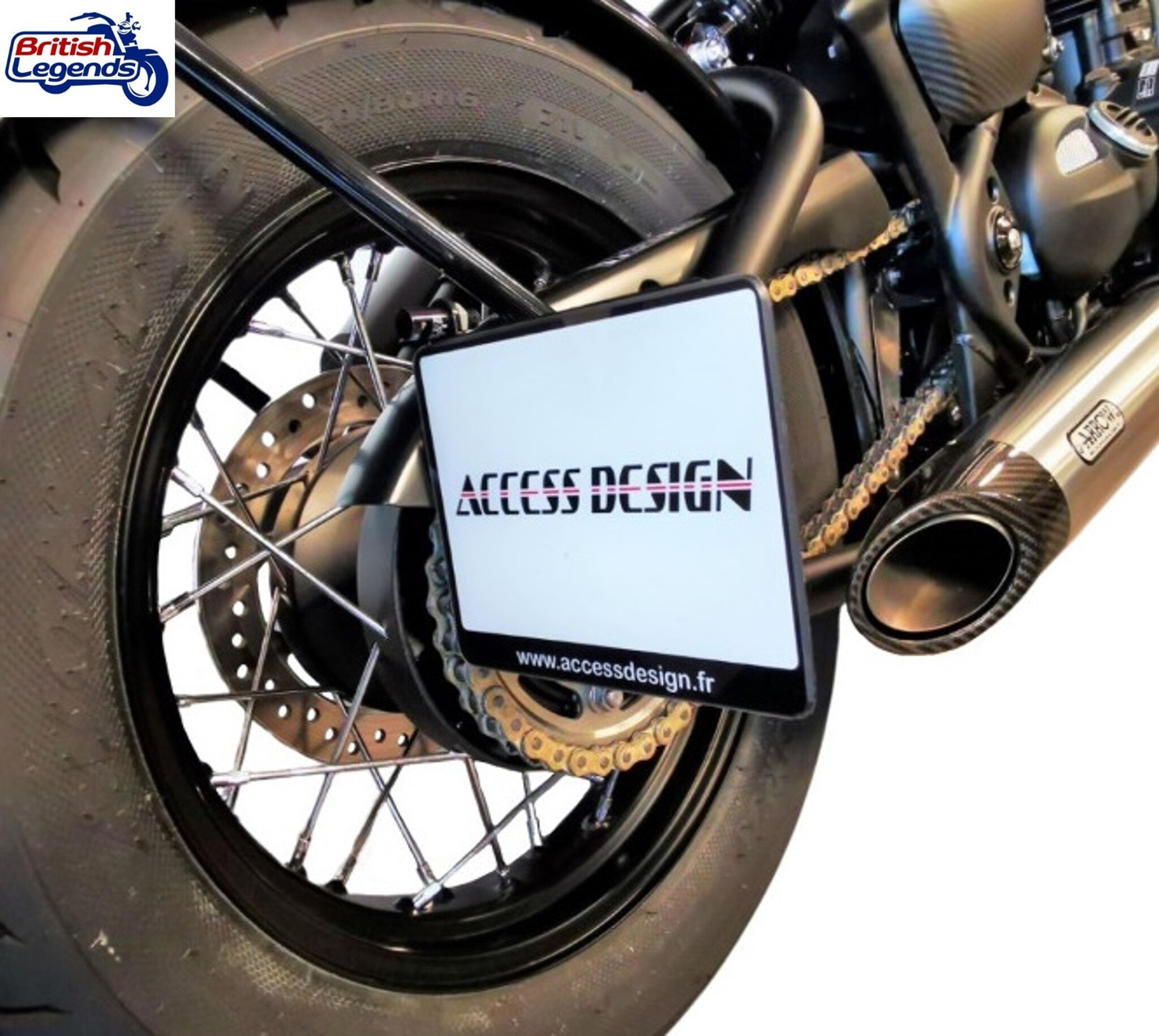 Soporte de placa lateral para Triumph Twins