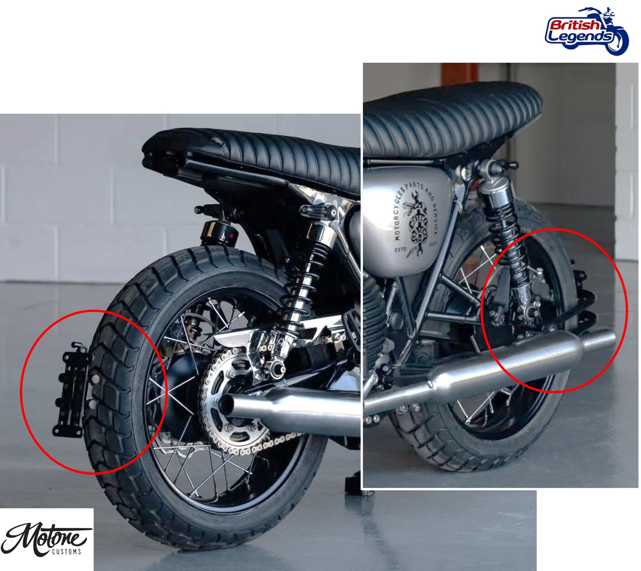 Number Plate Hanger Kit for Triumph Motorcycles