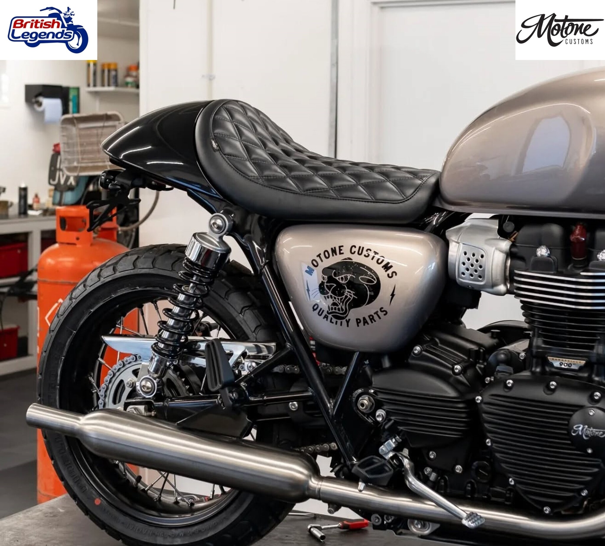 Asiento Solo Motone Fastback para Triumph Twins