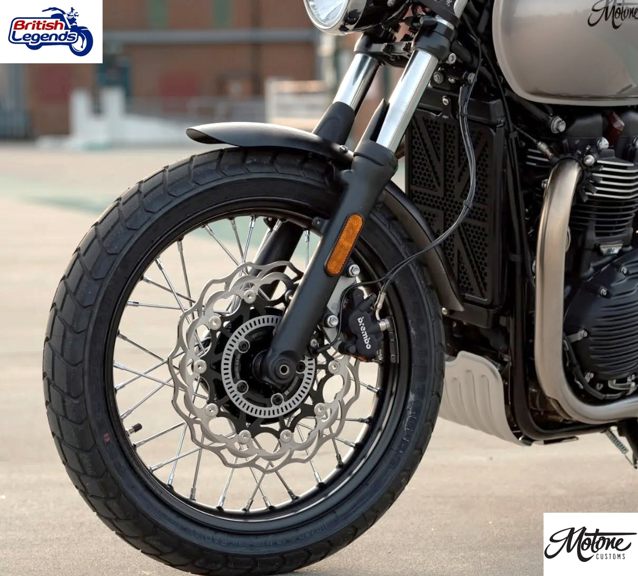 Guardabarros delantero para Triumph Twins