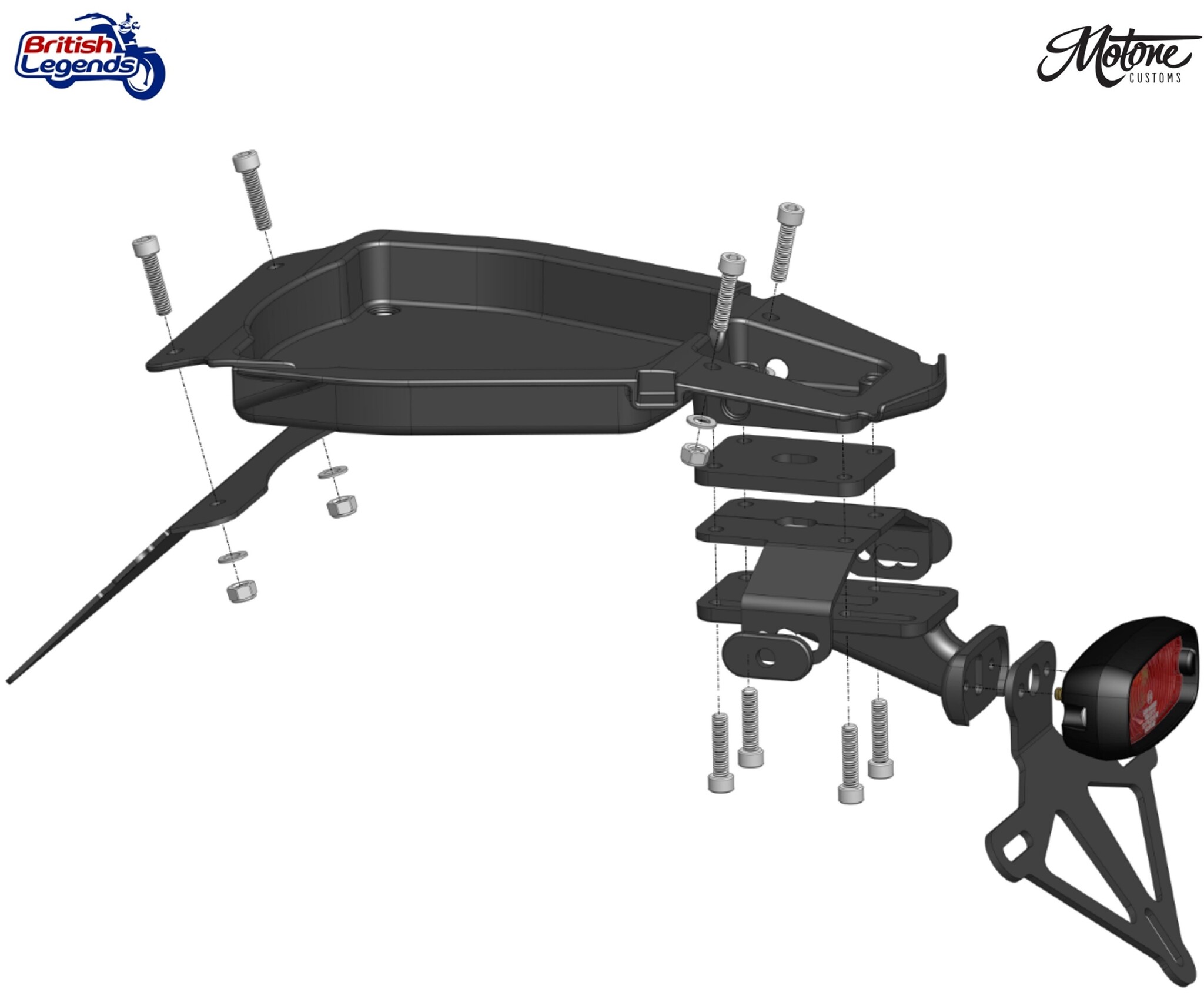 No-Fender Tail Tidy for Triumph Twins 2016+