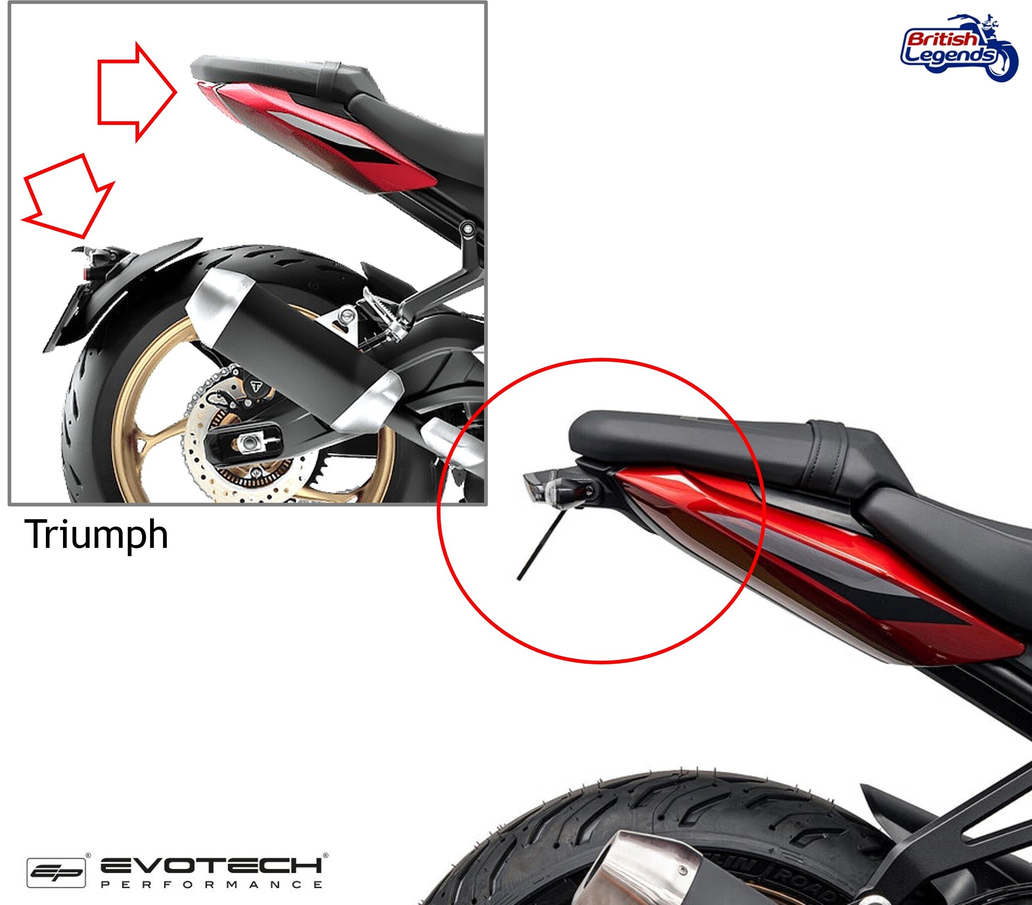 Kit Trasero Corto para Triumph Trident 800