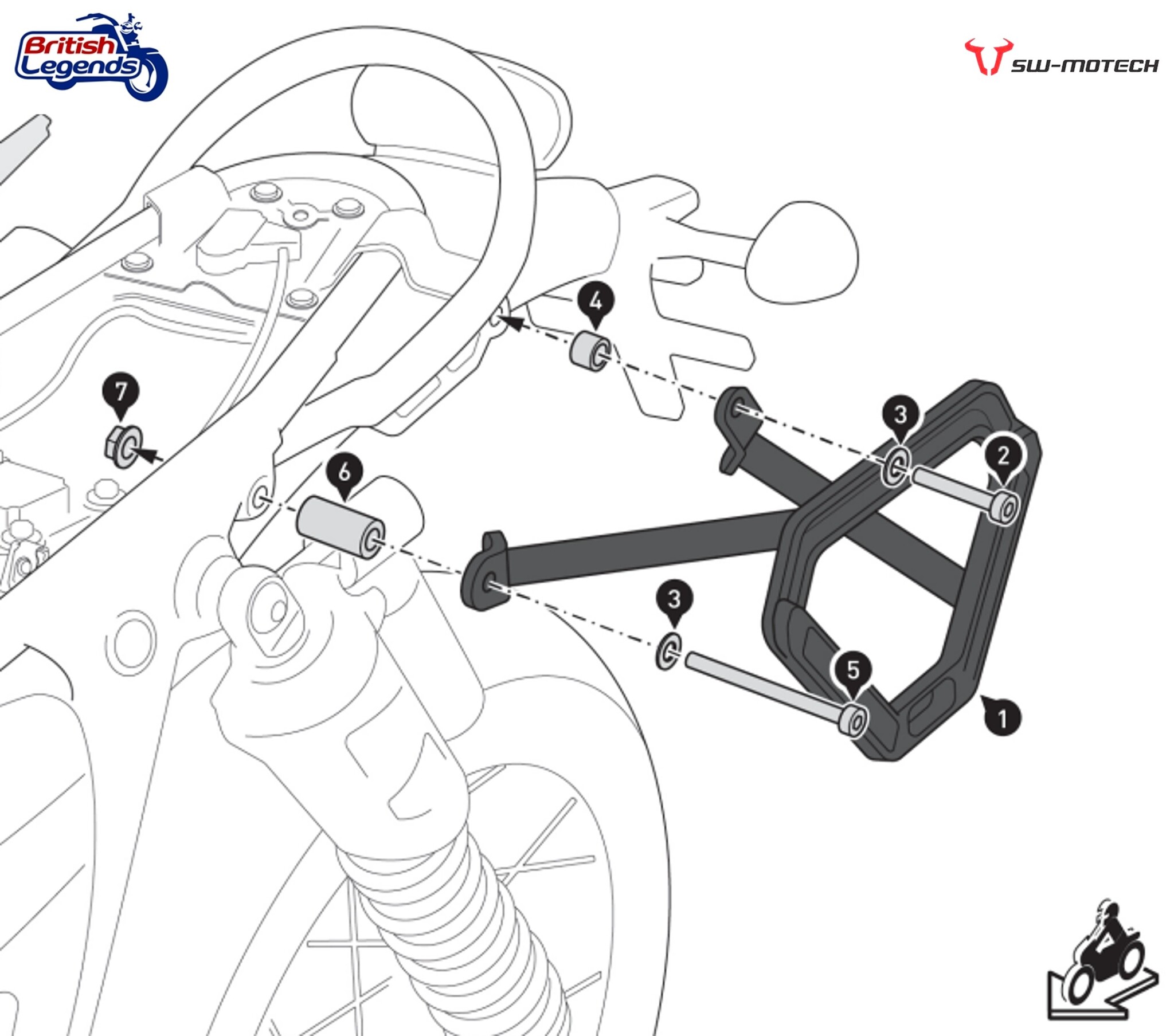LHS Pannier Kit for Triumph Scrambler 1200