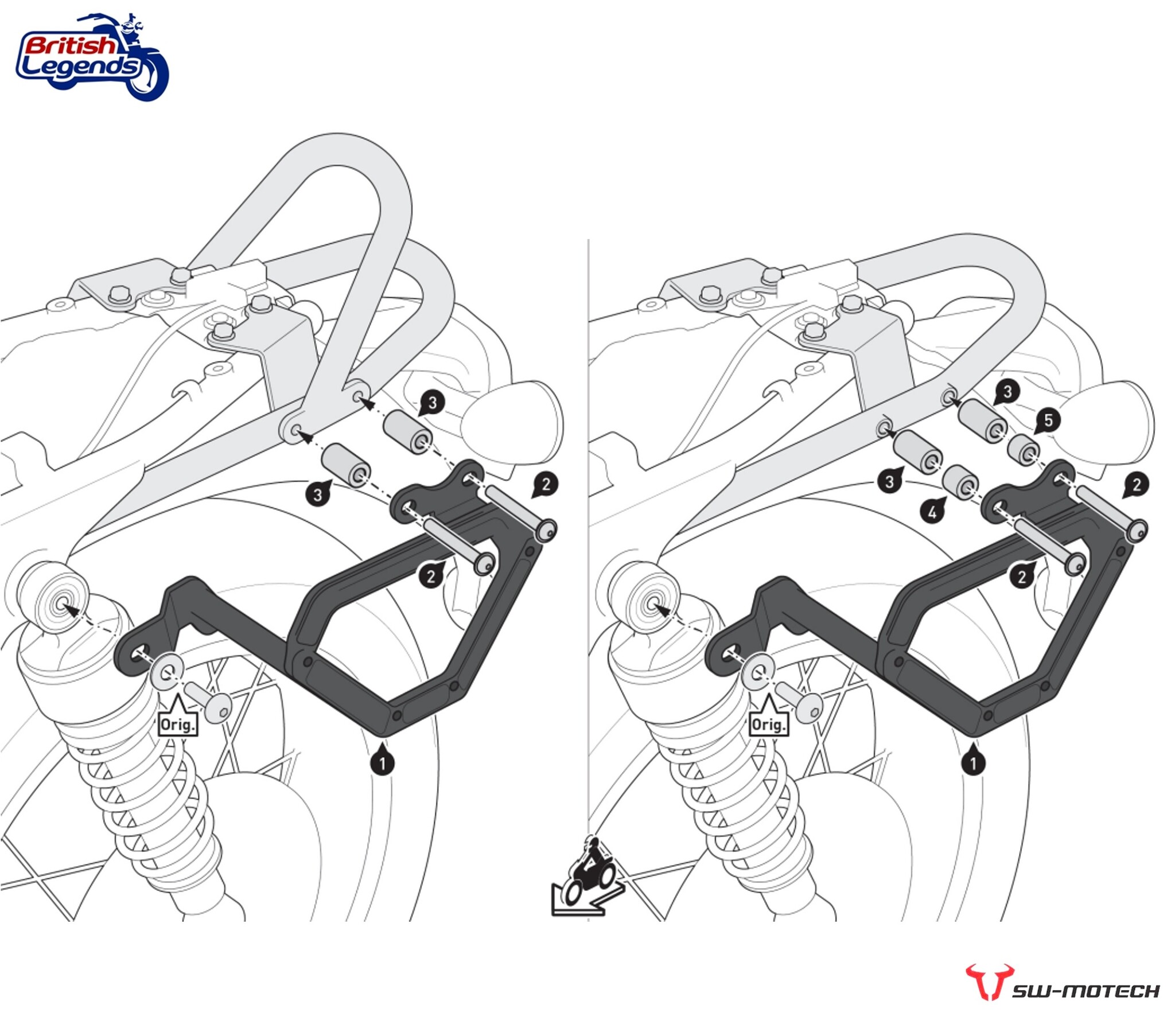 Pannier Kits for Triumph Bonneville T100/T120
