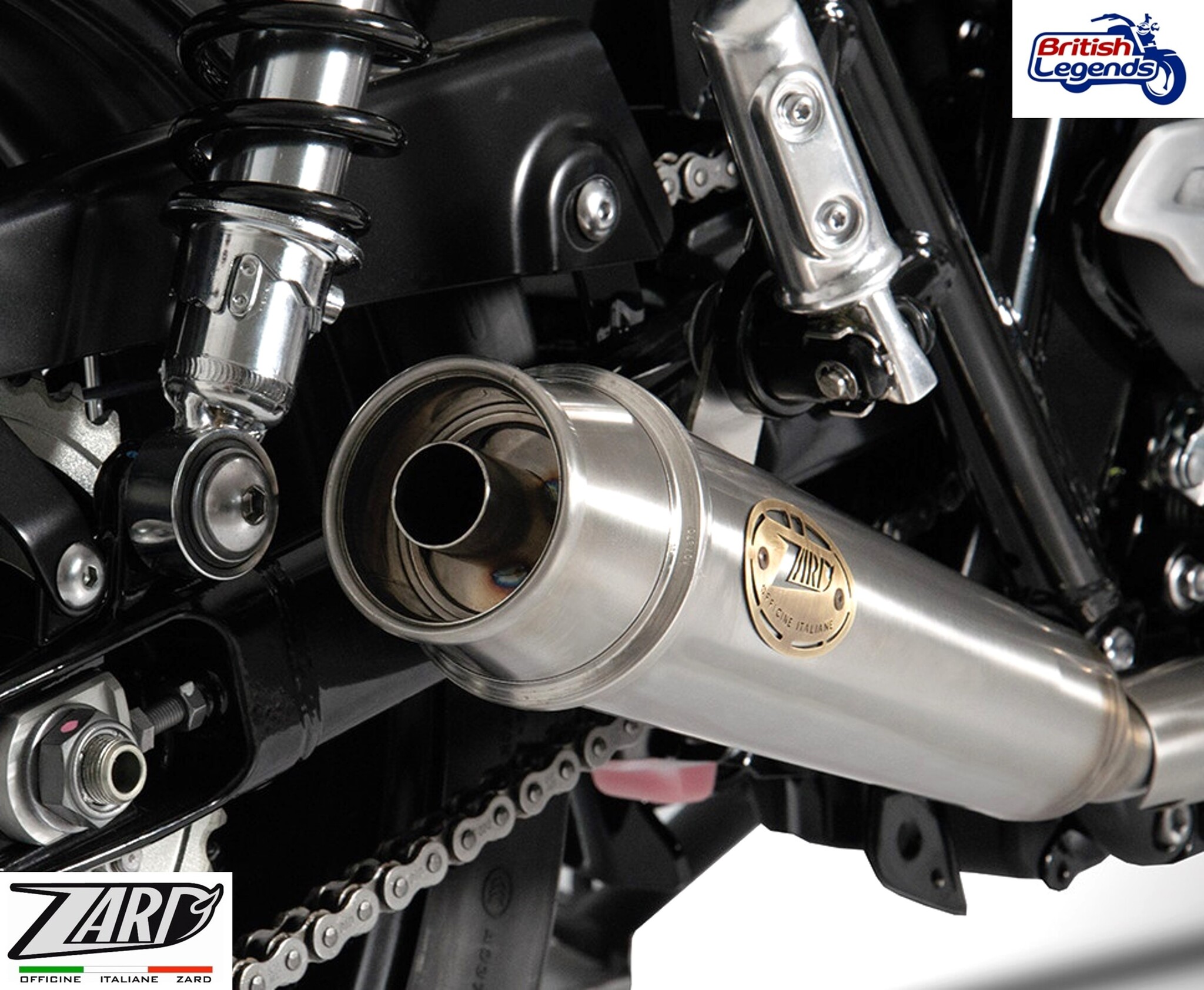 Zard Silencers for Triumph Bonneville T100/T120