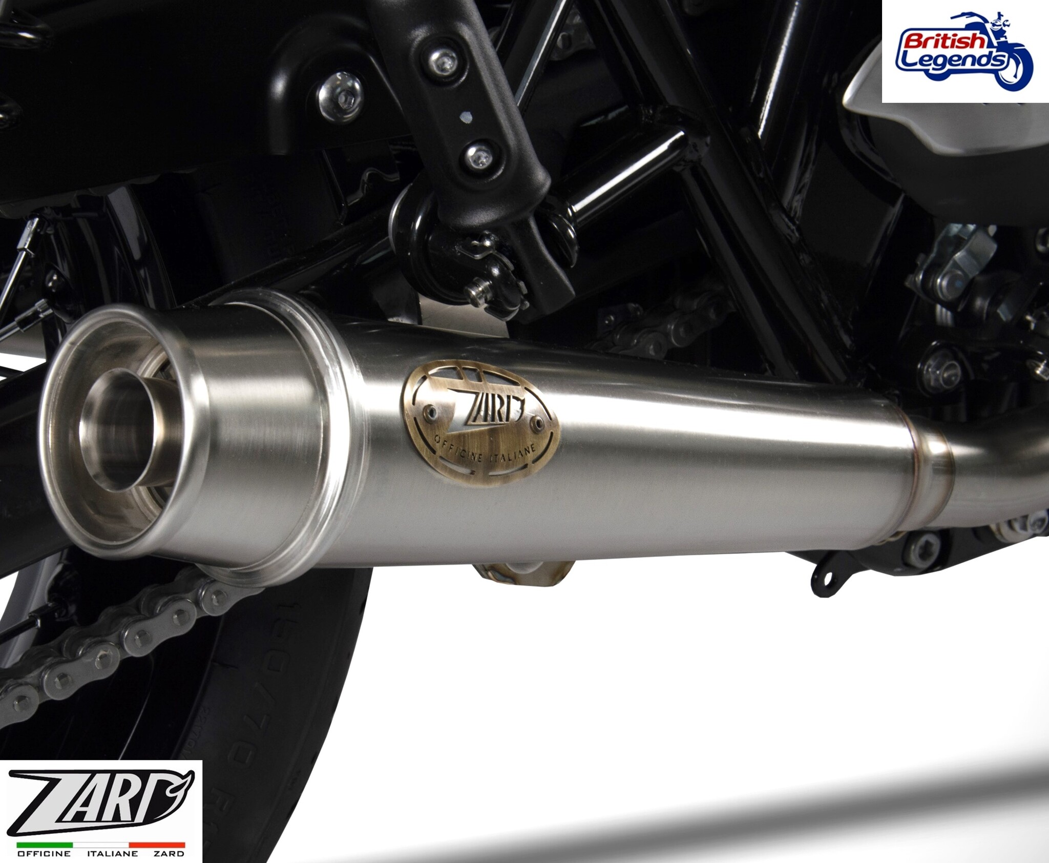 Zard Silencers for Triumph Bonneville T100/T120