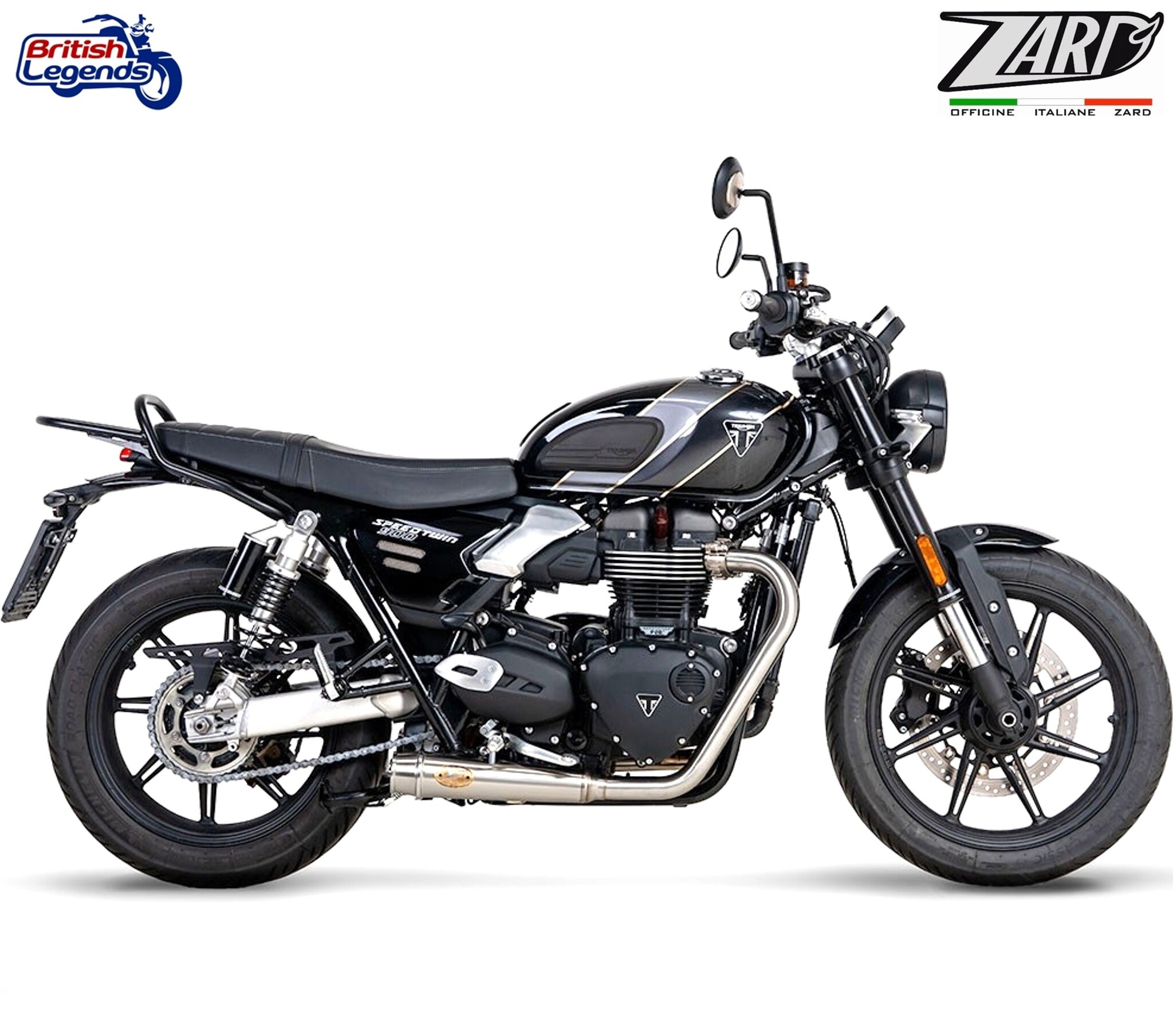 Zard 2-into-2 Exhaust for Triumph Speed Twin 900