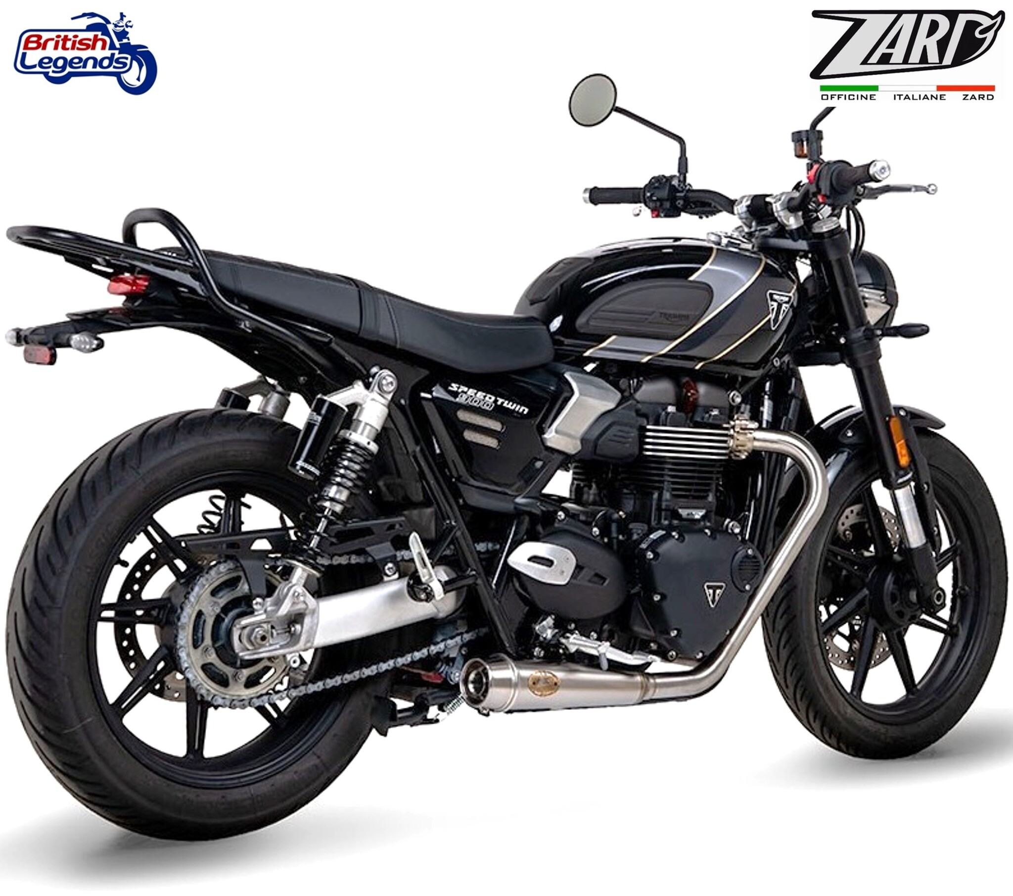 Zard 2-into-2 Exhaust for Triumph Speed Twin 900